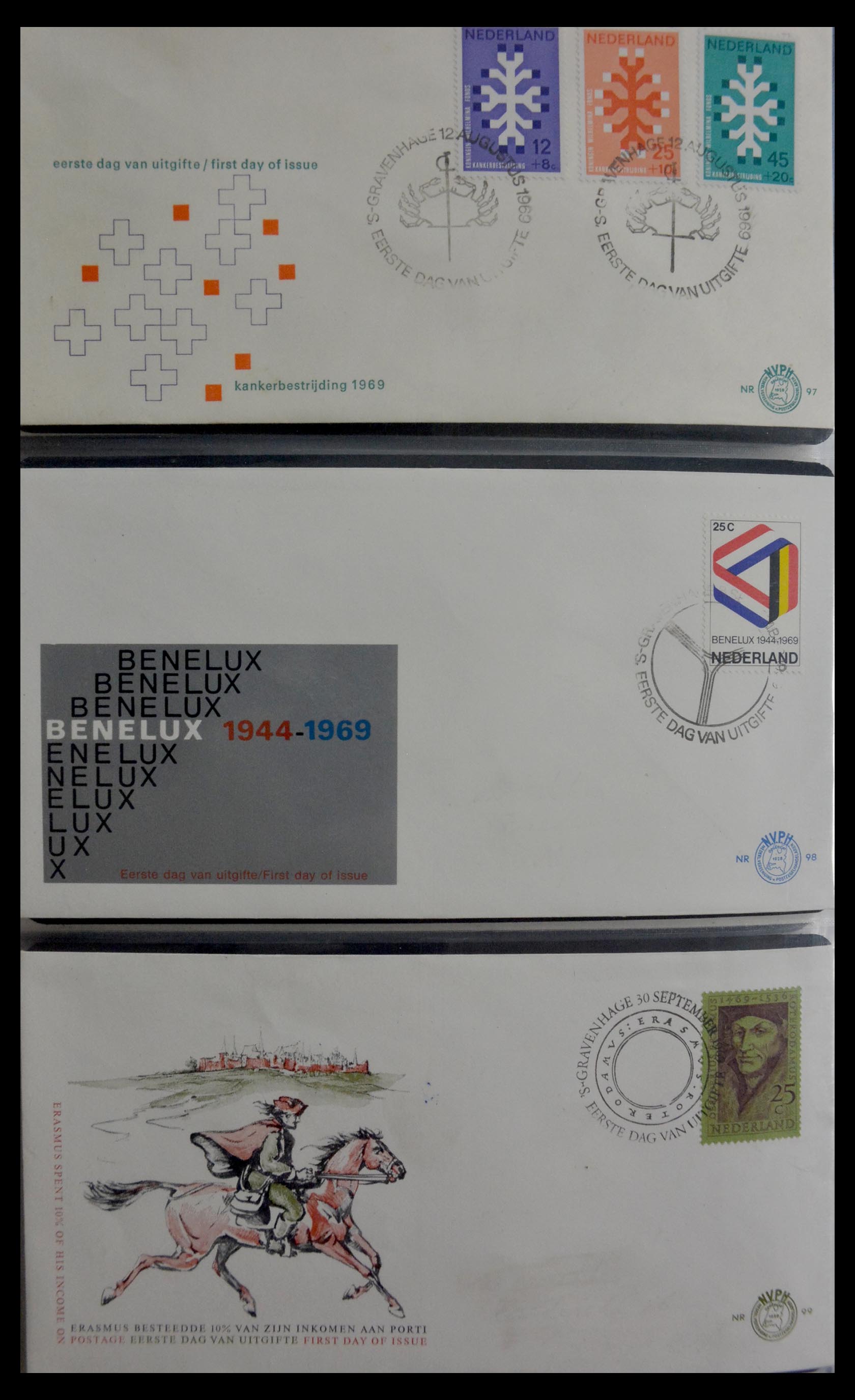 28948 034 - 28948 Nederland FDC's 1951-1980.