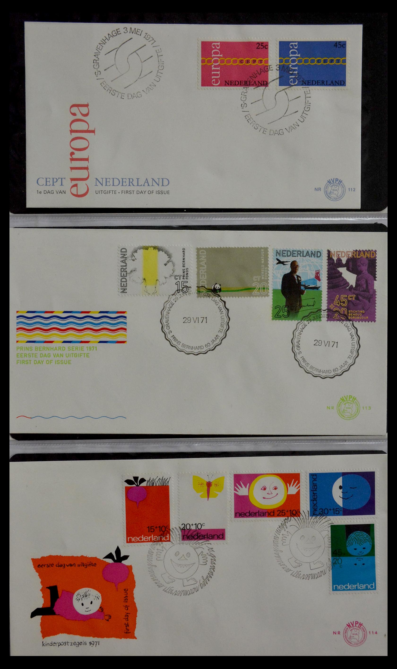 28948 039 - 28948 Netherlands FDC's 1951-1980.
