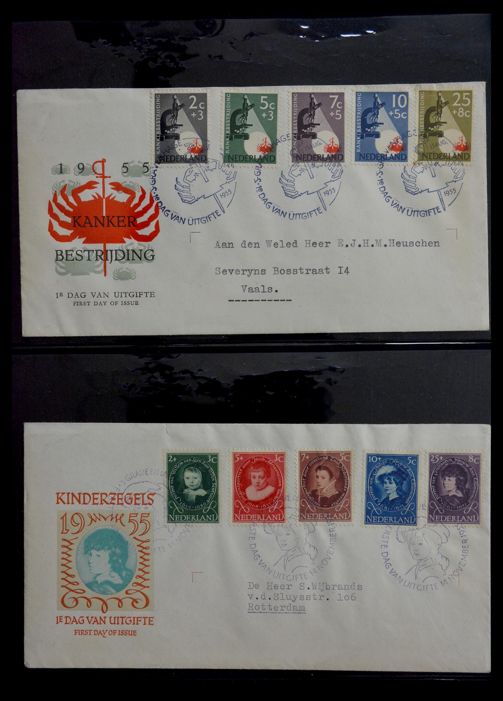 28949 011 - 28949 Netherlands FDC's 1950-1959.