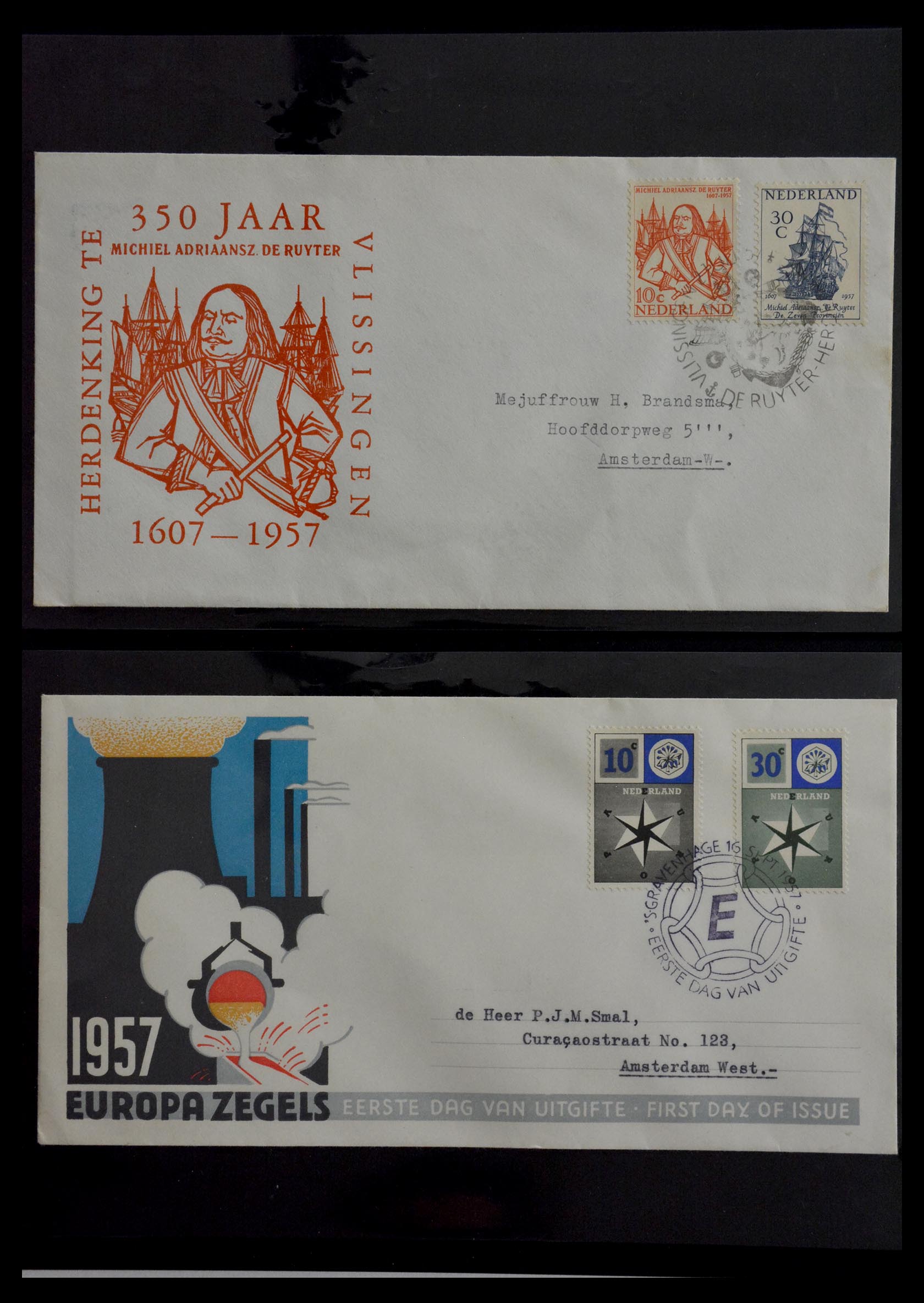 28949 015 - 28949 Netherlands FDC's 1950-1959.
