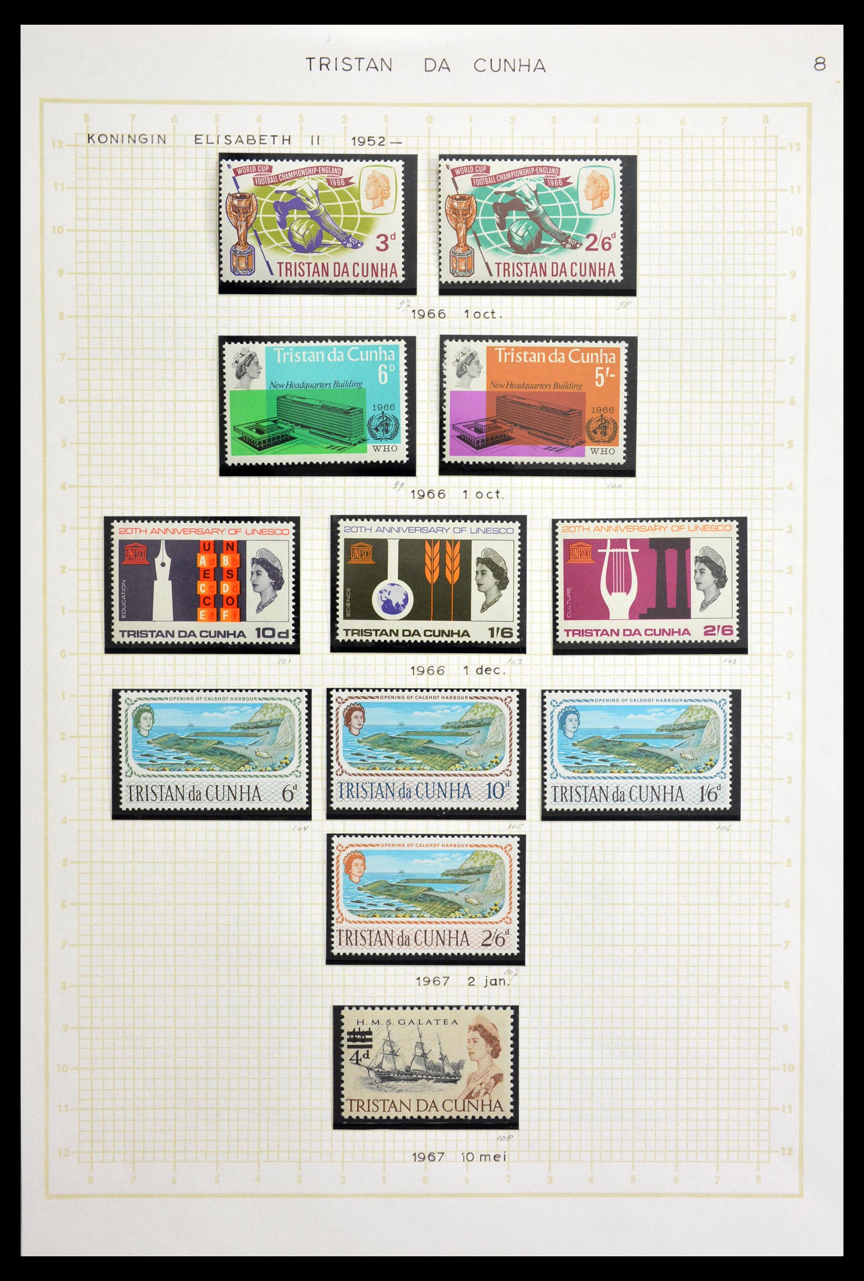 28963 008 - 28963 Tristan da Cunha 1953-1984.