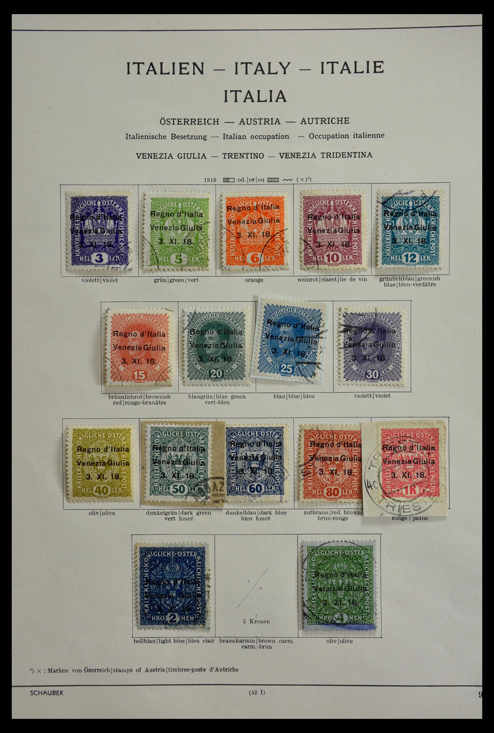 28968 001 - 28968 Italiaanse bezettingen 1918-1922.