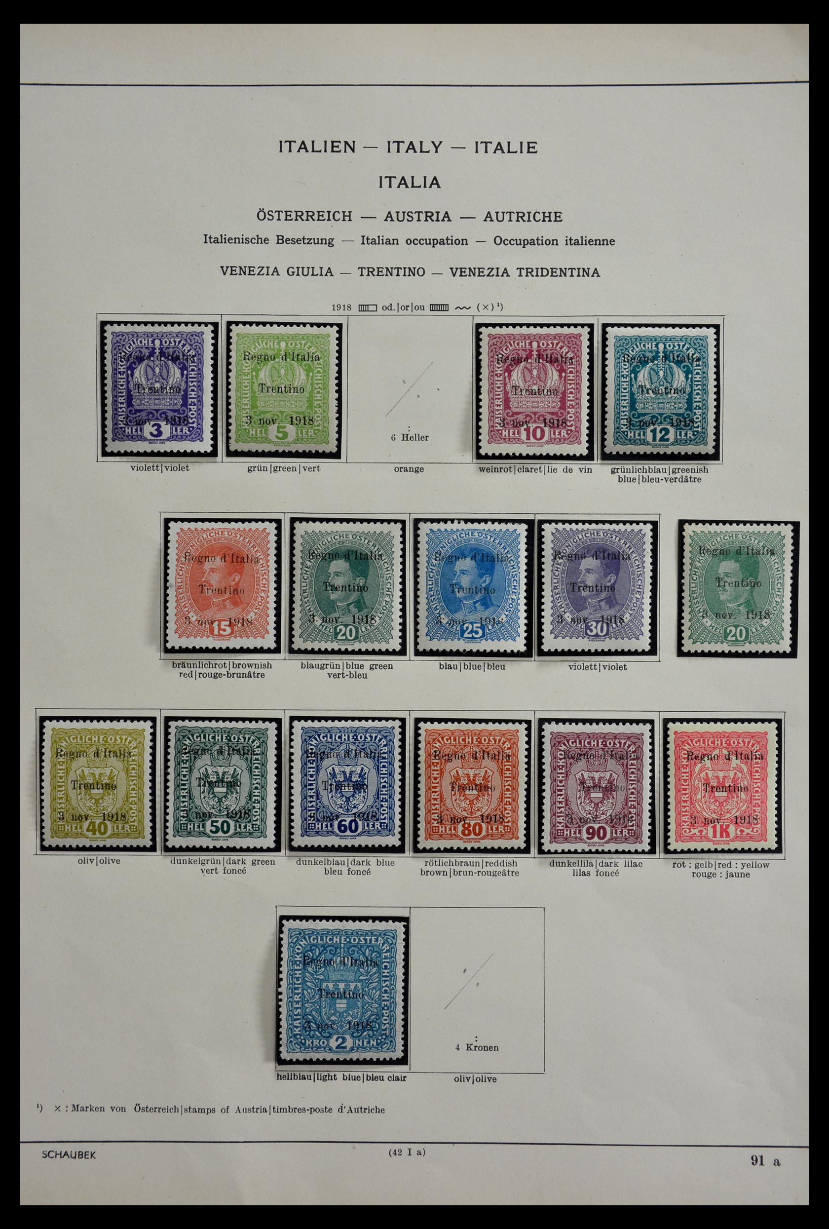 28968 003 - 28968 Italiaanse bezettingen 1918-1922.