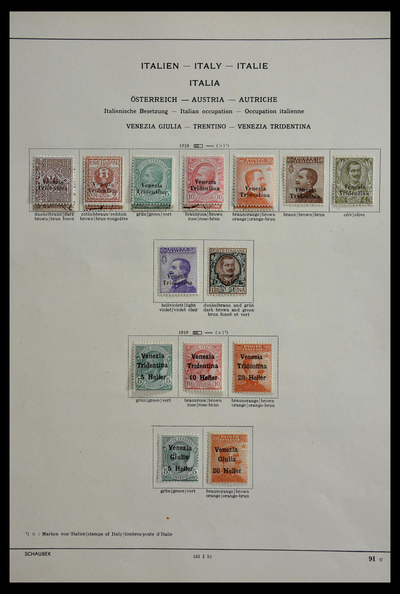 28968 004 - 28968 Italiaanse bezettingen 1918-1922.