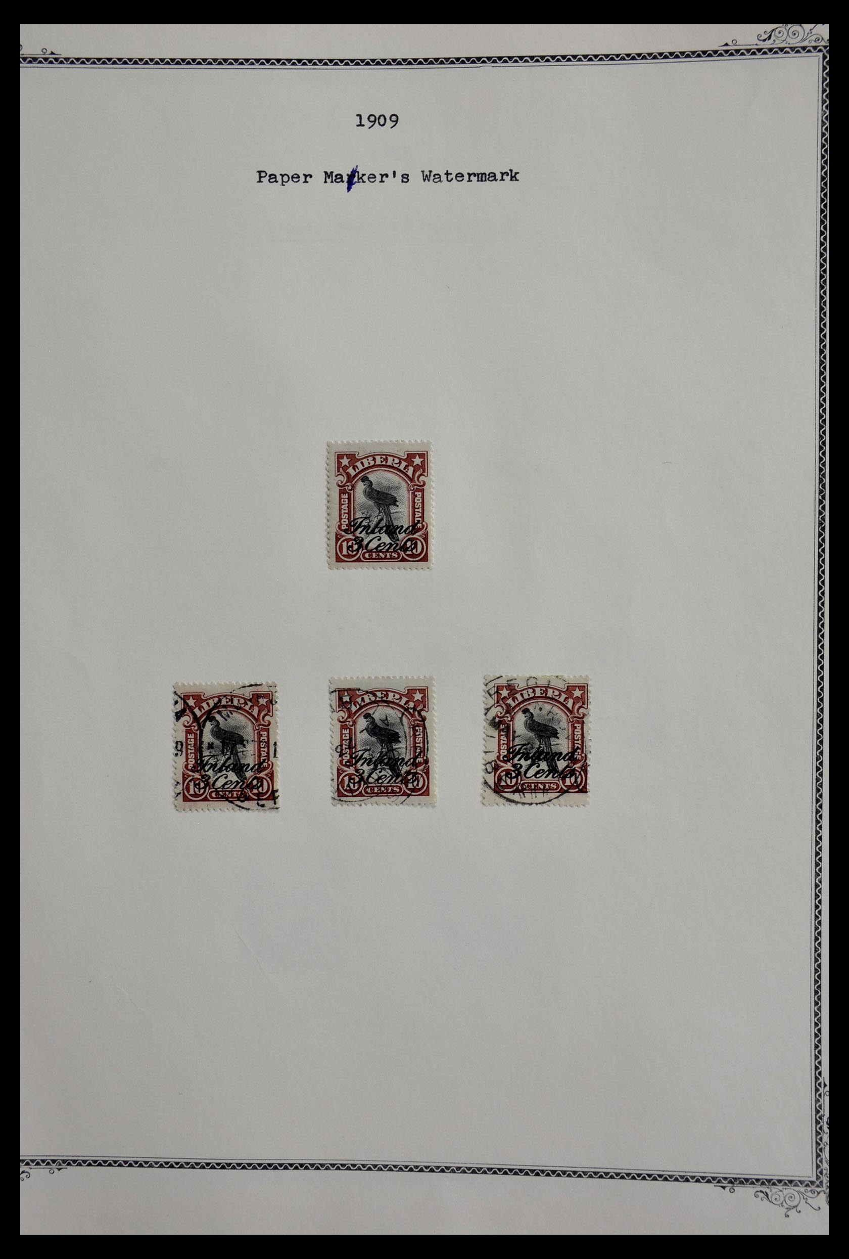 28971 025 - 28971 Liberia 1906-1909.
