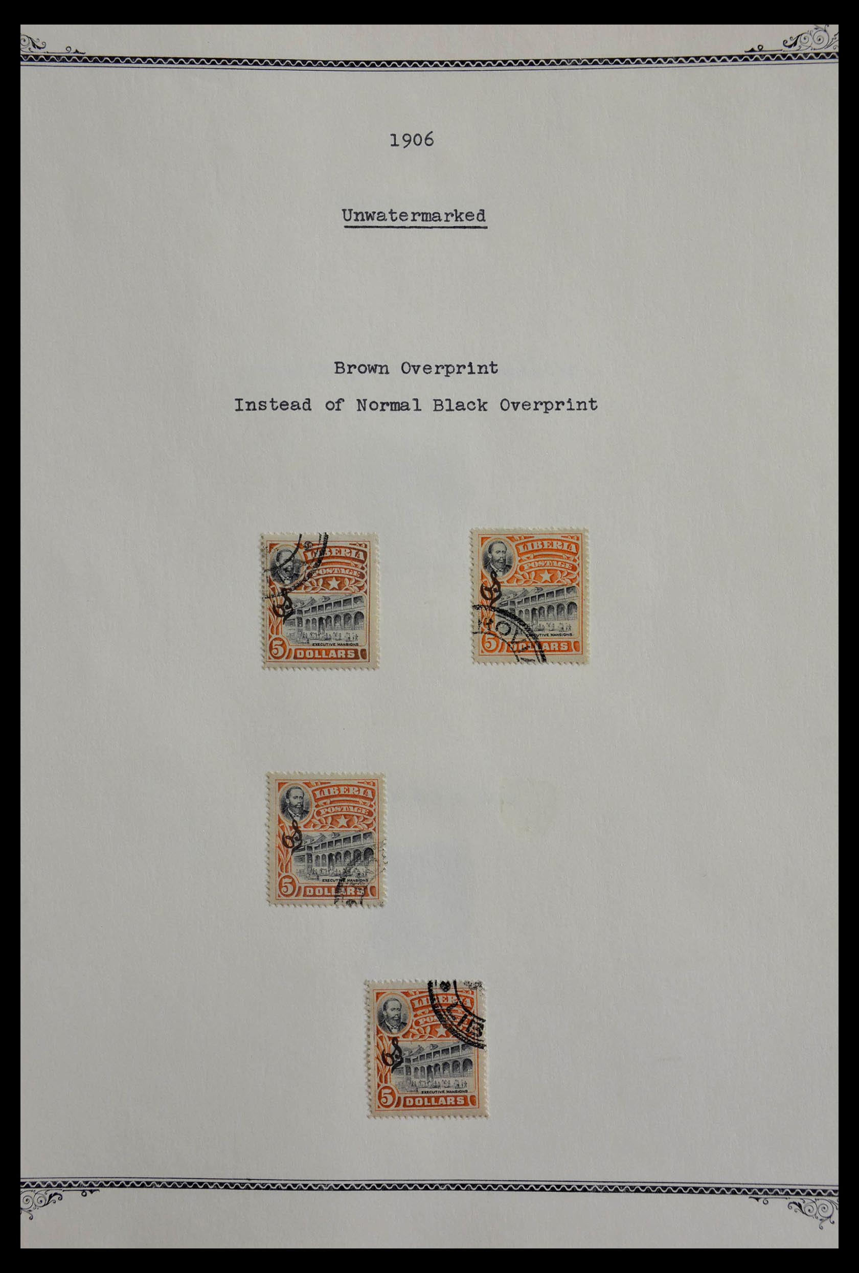 28971 035 - 28971 Liberia 1906-1909.