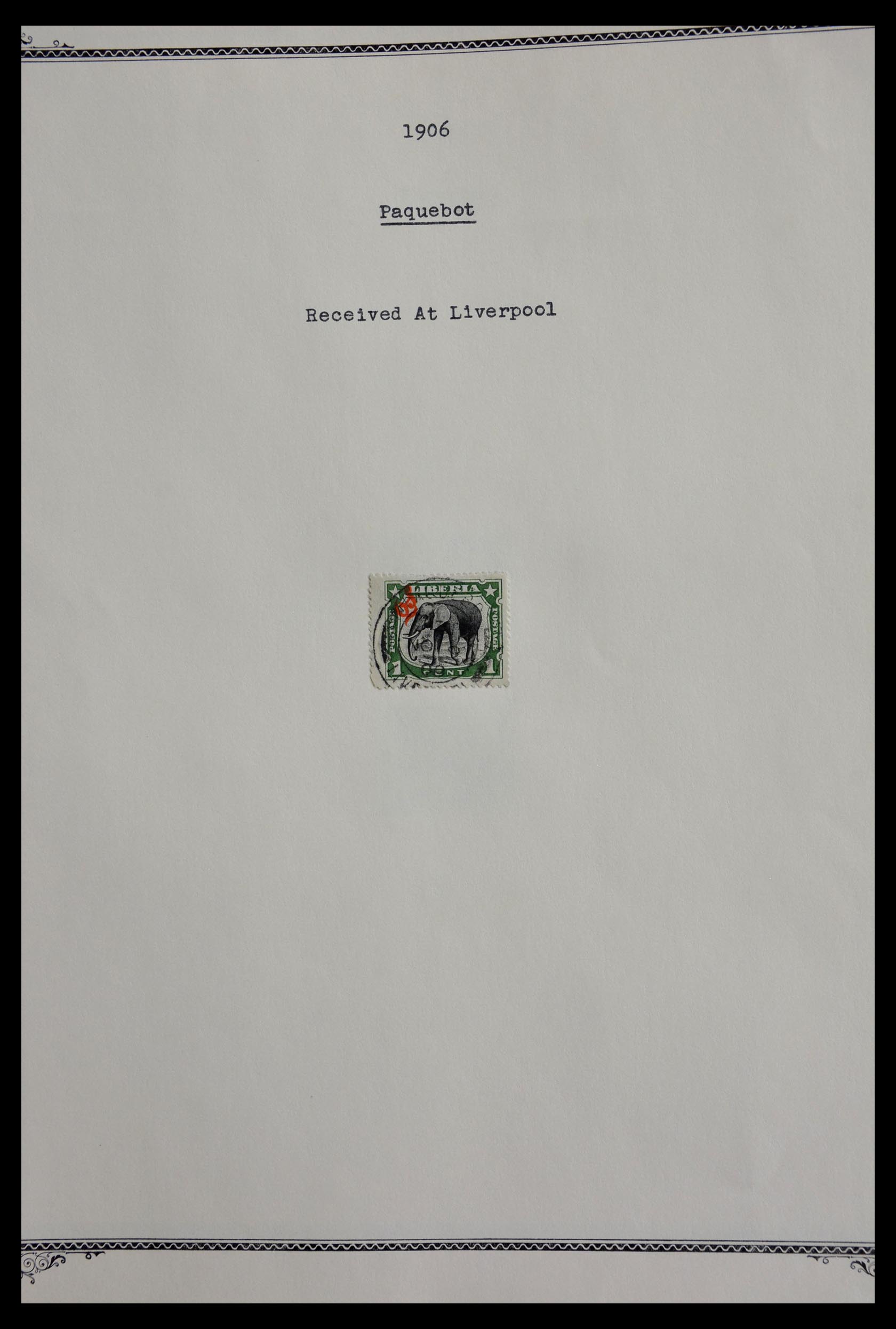 28971 044 - 28971 Liberia 1906-1909.