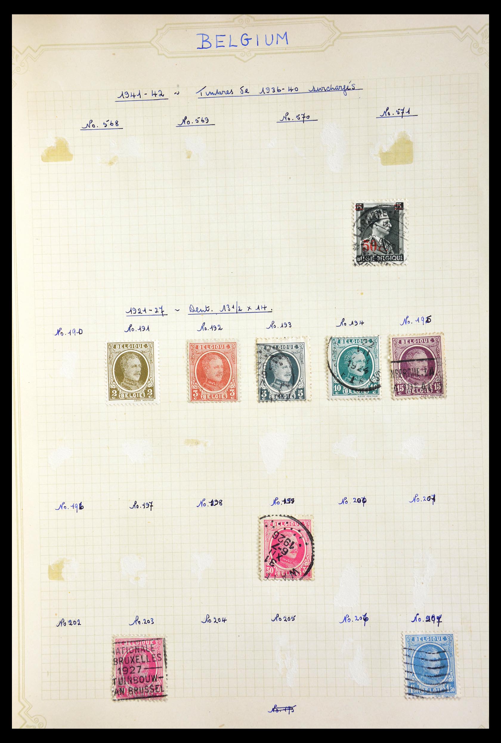 28978 045 - 28978 Belgium ca. 1915-1960.