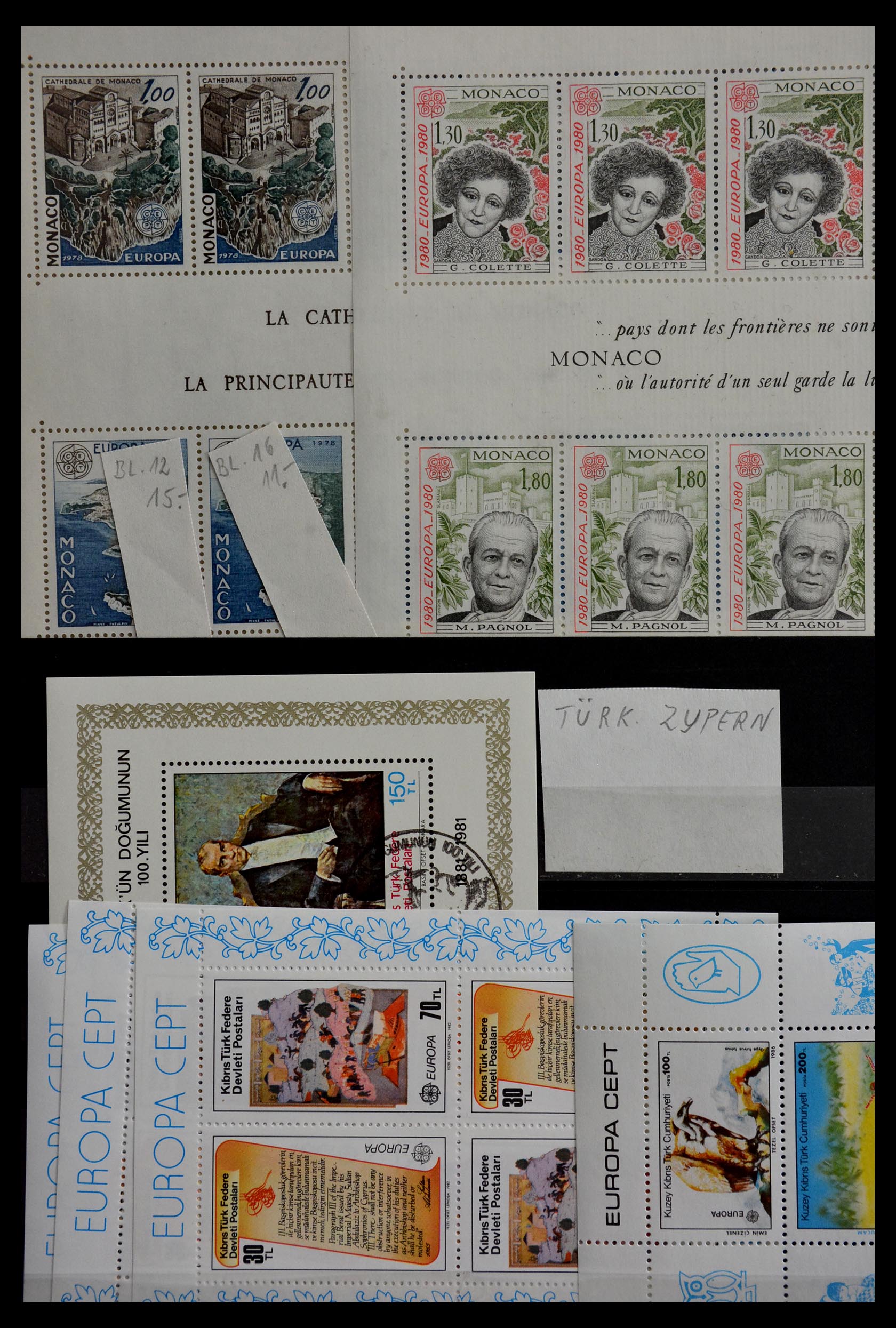 28986 097 - 28986 Souvenir sheets Western Europe.