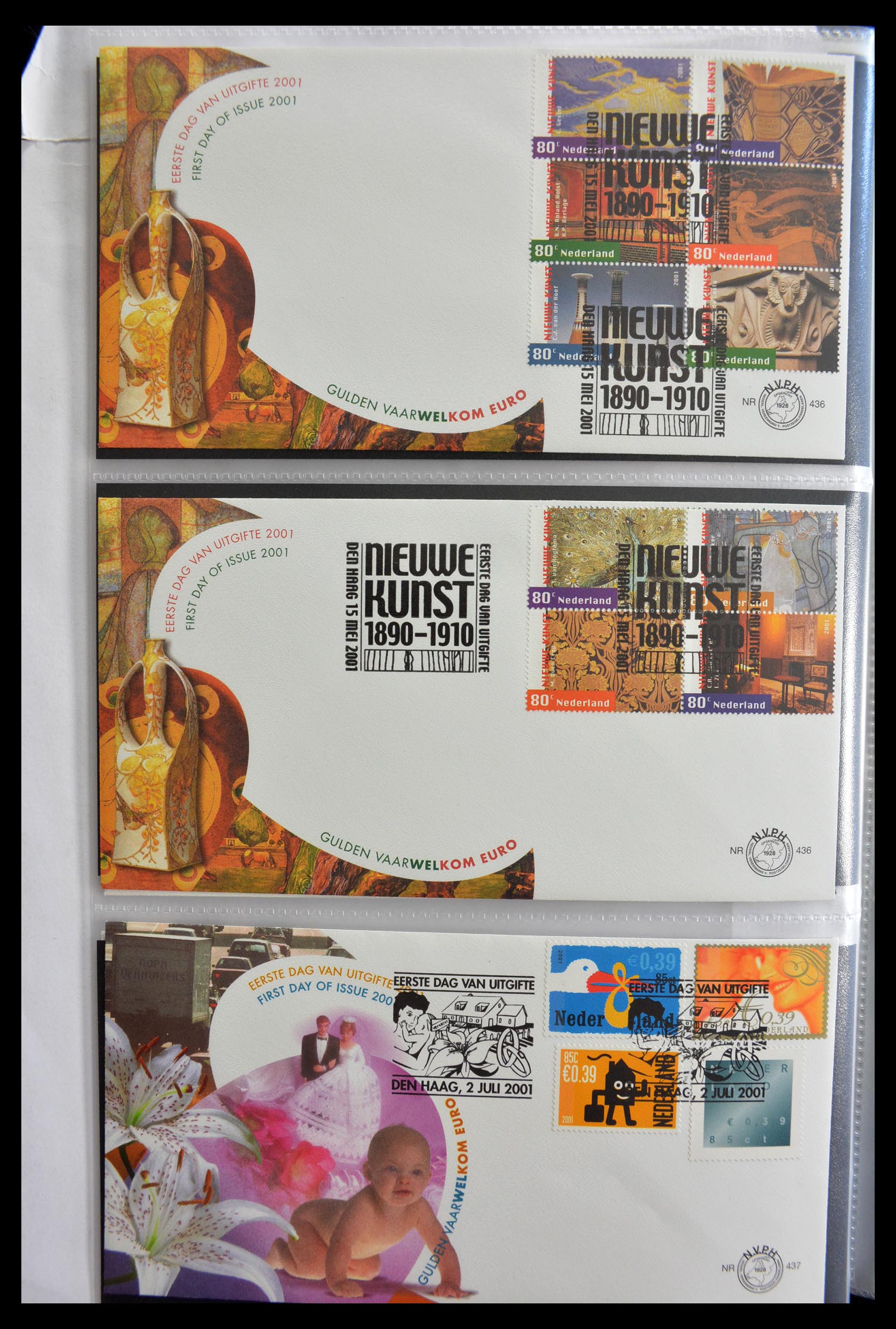 28999 004 - 28999 Netherlands FDC's 2001-2012.