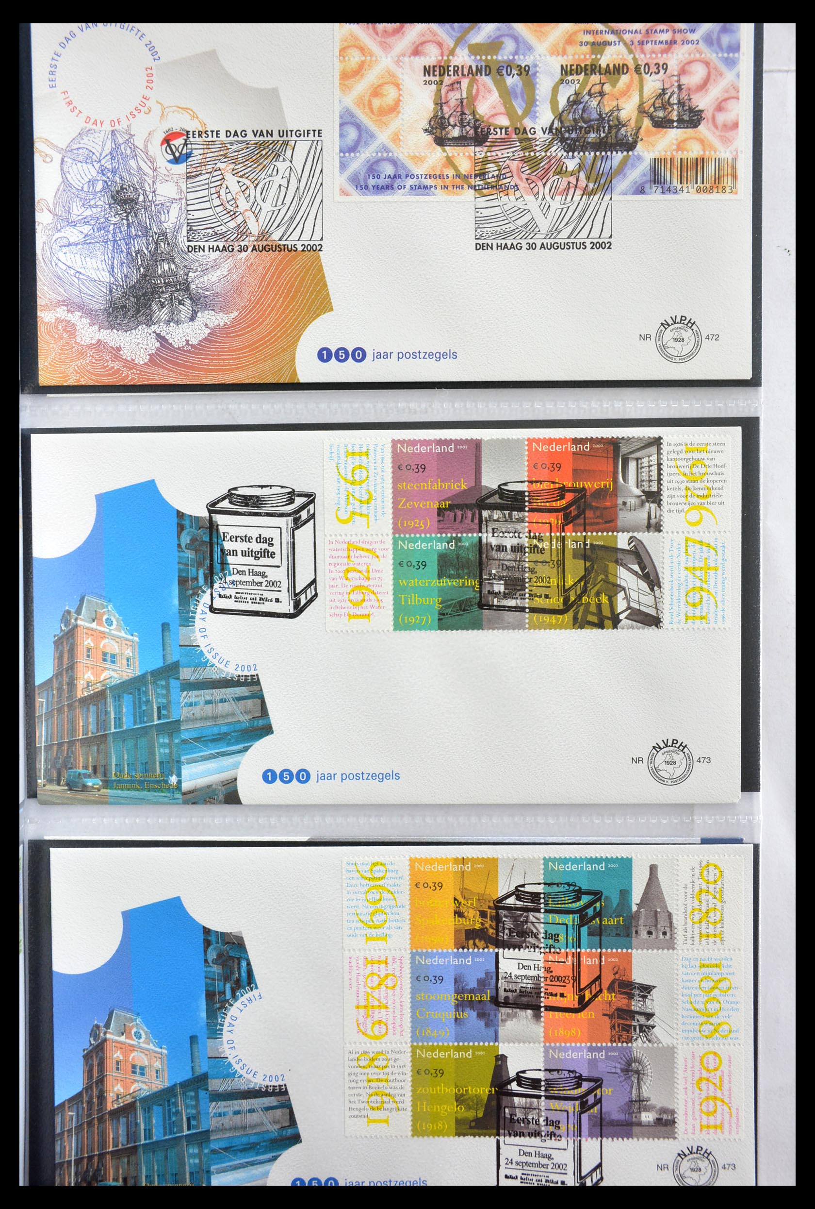 28999 018 - 28999 Netherlands FDC's 2001-2012.