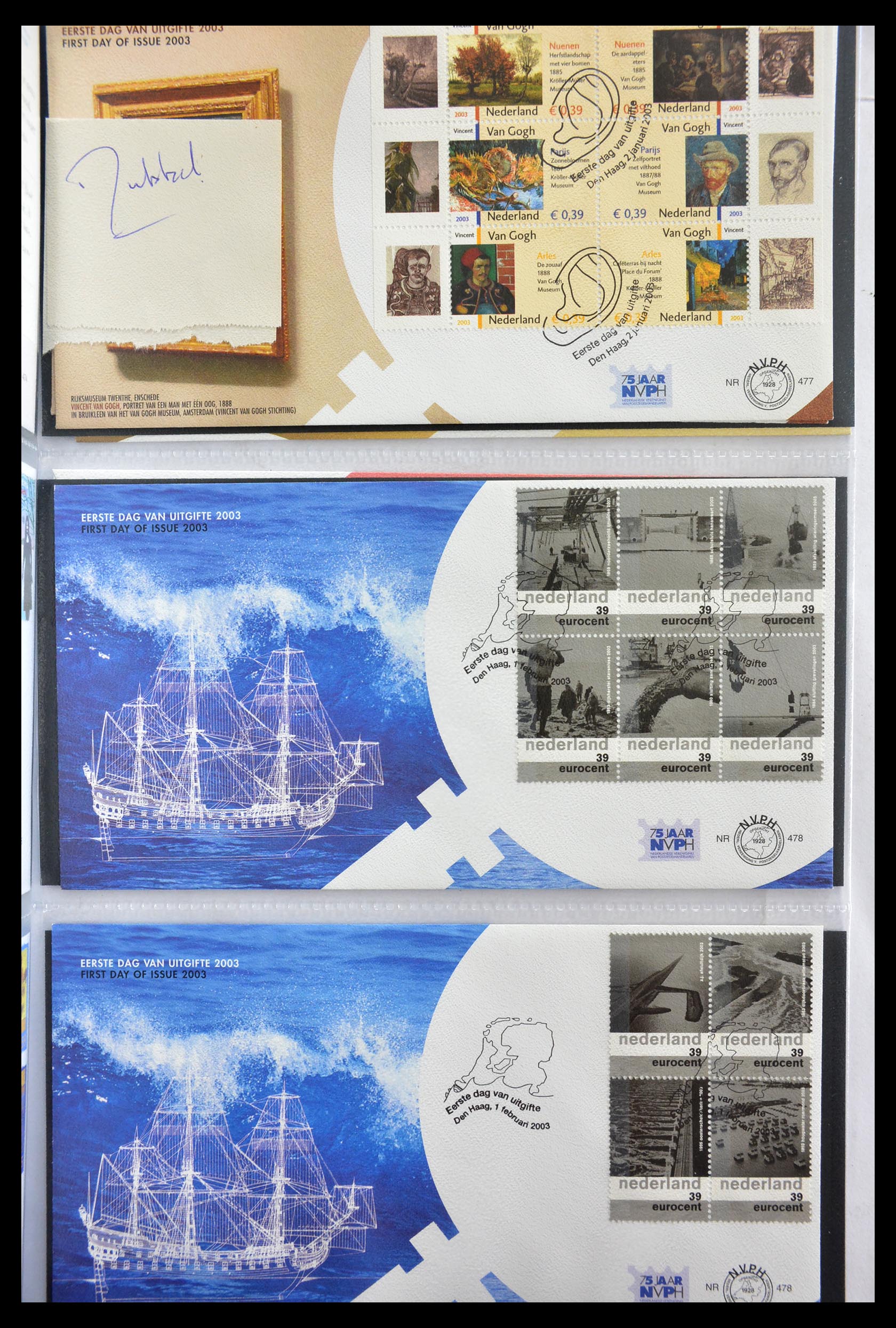 28999 020 - 28999 Netherlands FDC's 2001-2012.
