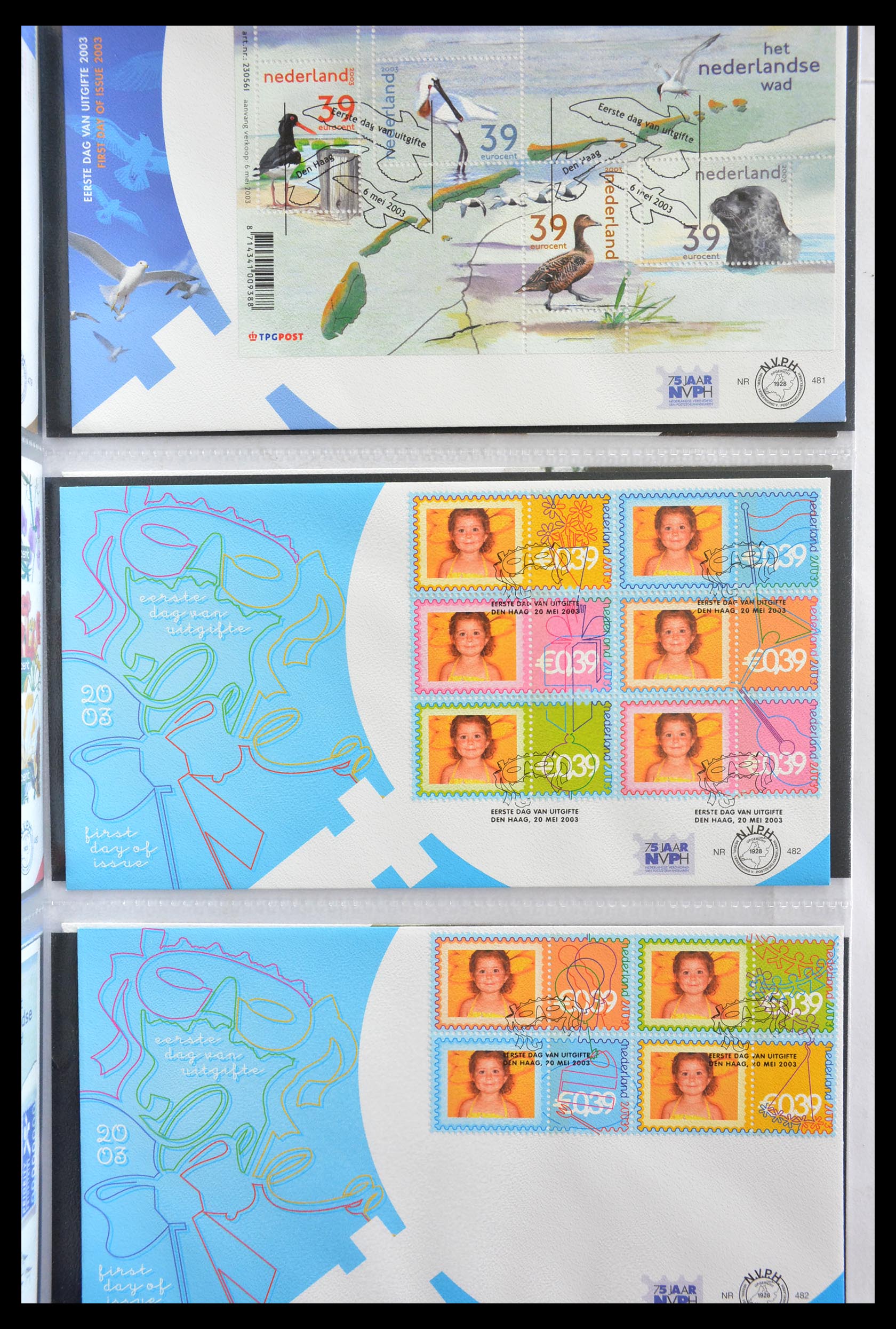 28999 022 - 28999 Netherlands FDC's 2001-2012.