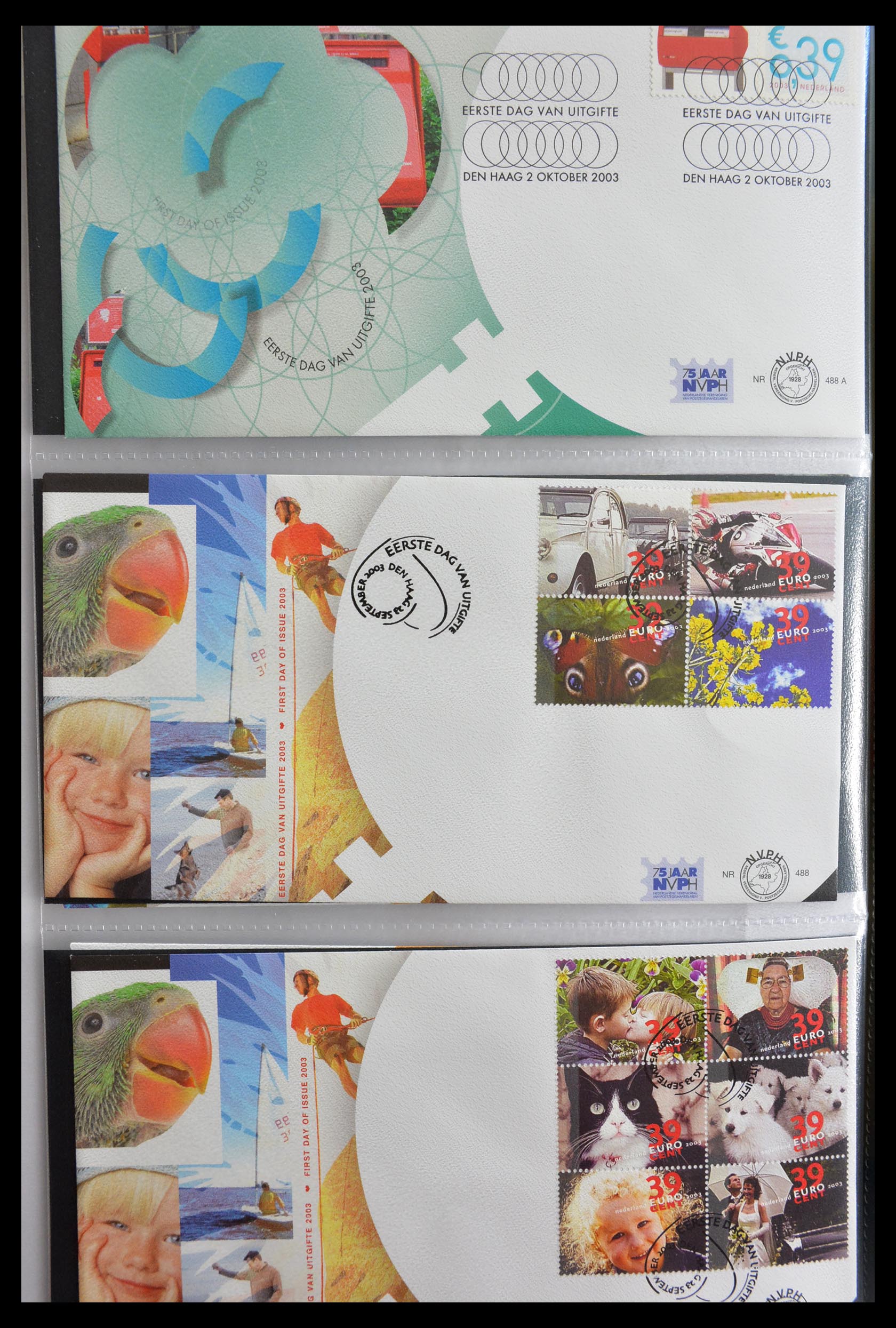 28999 025 - 28999 Netherlands FDC's 2001-2012.