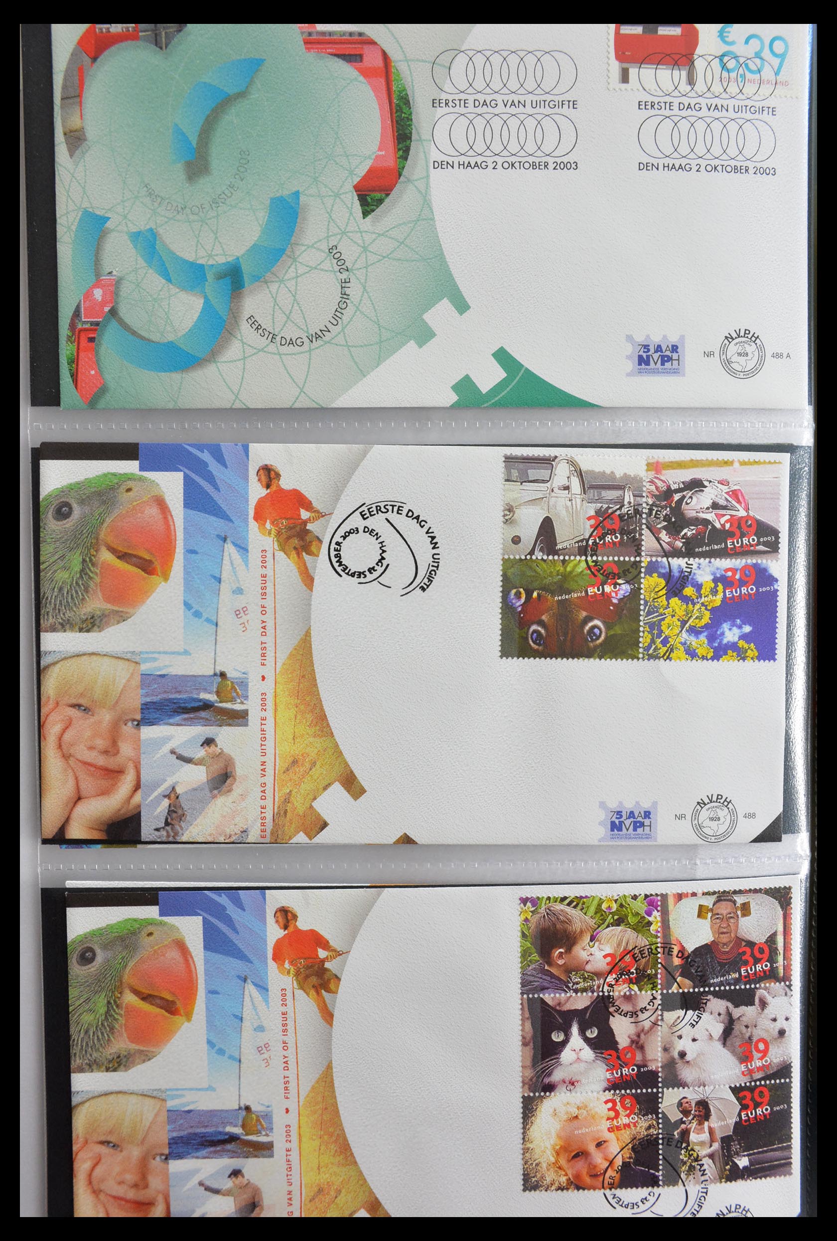 28999 025 - 28999 Nederland FDC's 2001-2012.