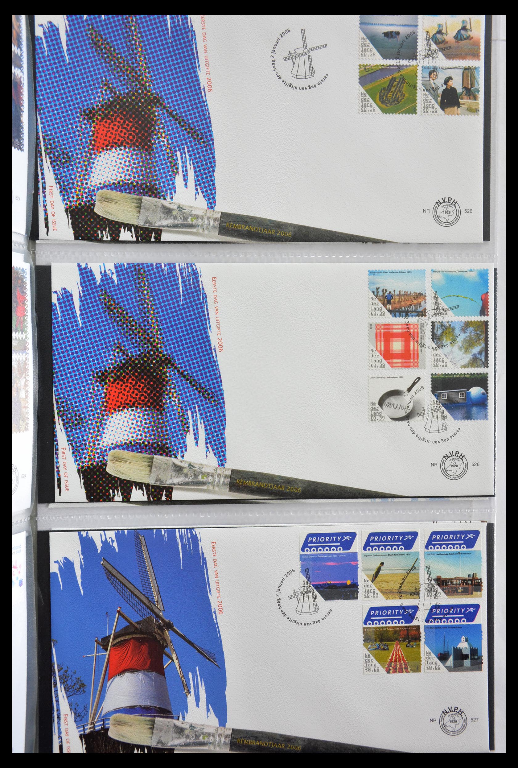 28999 044 - 28999 Netherlands FDC's 2001-2012.