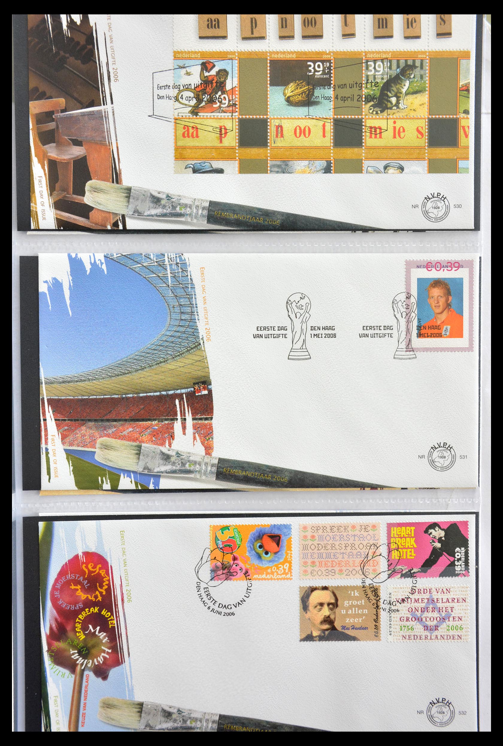 28999 046 - 28999 Netherlands FDC's 2001-2012.