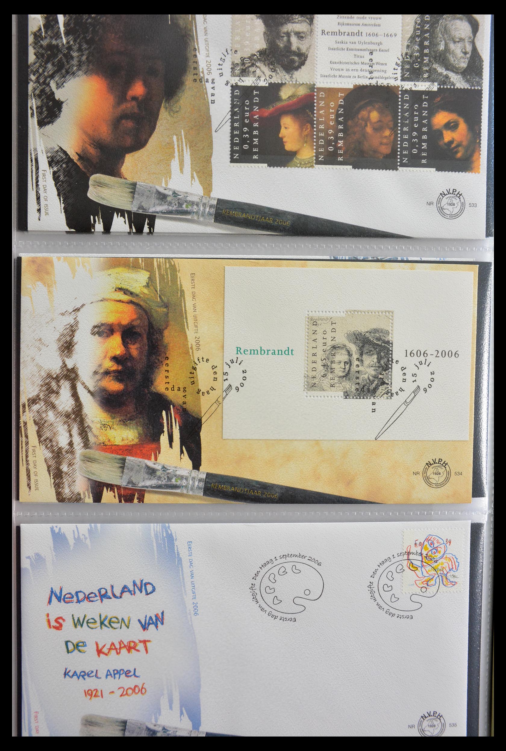 28999 047 - 28999 Netherlands FDC's 2001-2012.