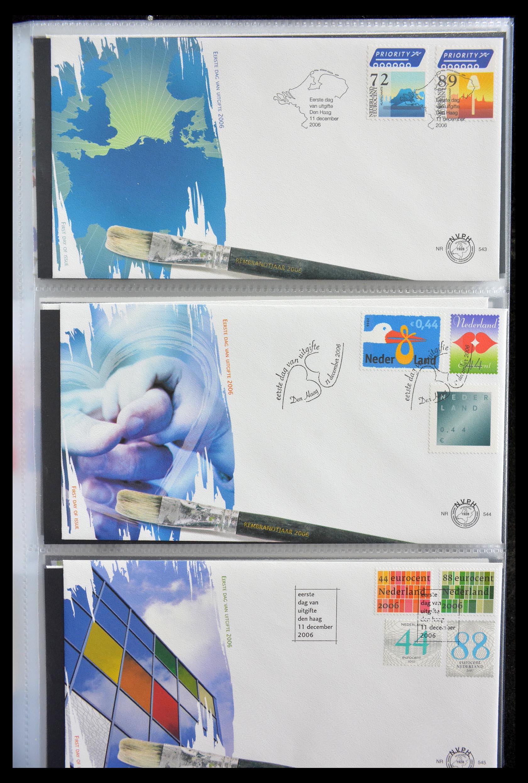 28999 052 - 28999 Netherlands FDC's 2001-2012.