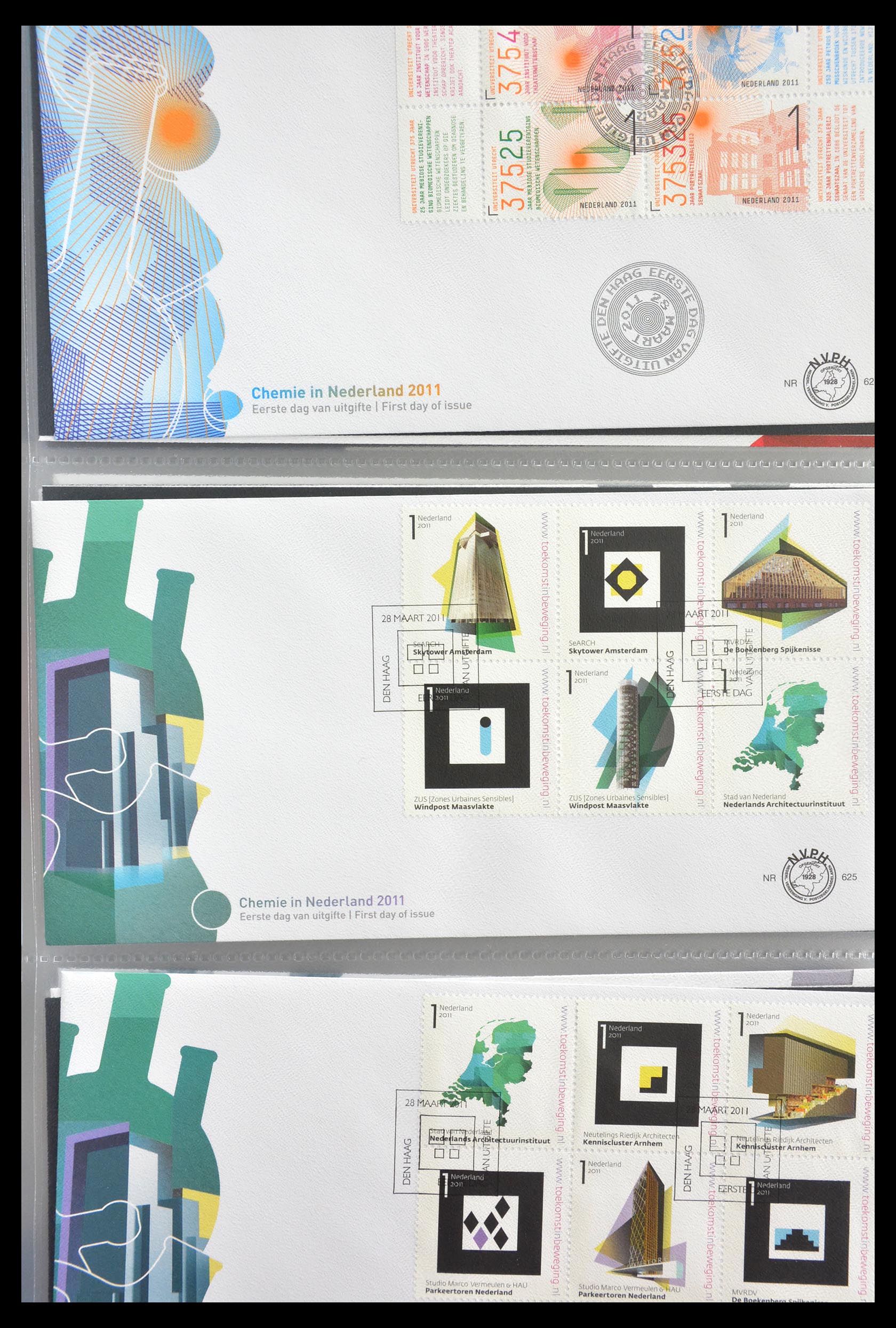28999 087 - 28999 Netherlands FDC's 2001-2012.