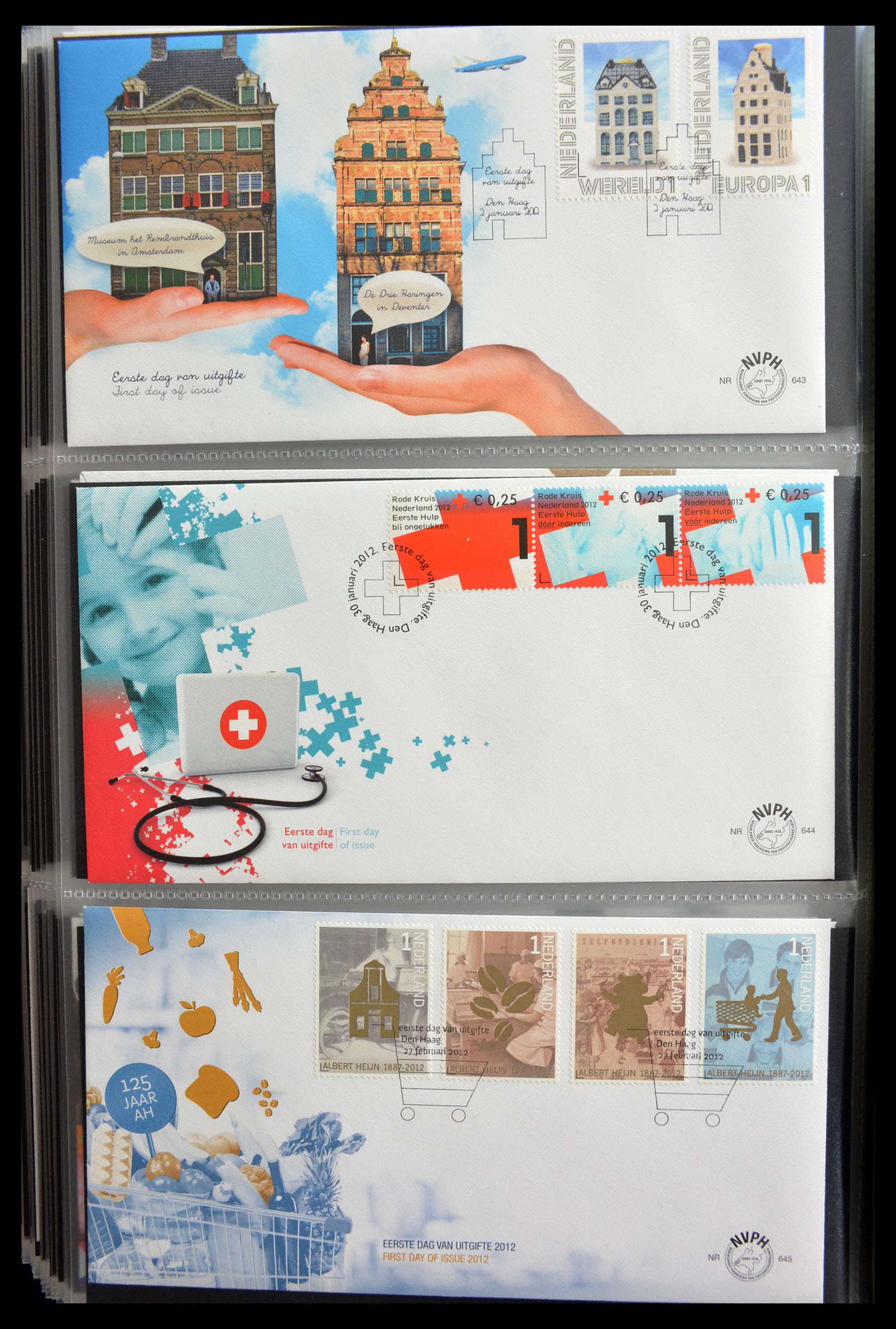 28999 096 - 28999 Netherlands FDC's 2001-2012.
