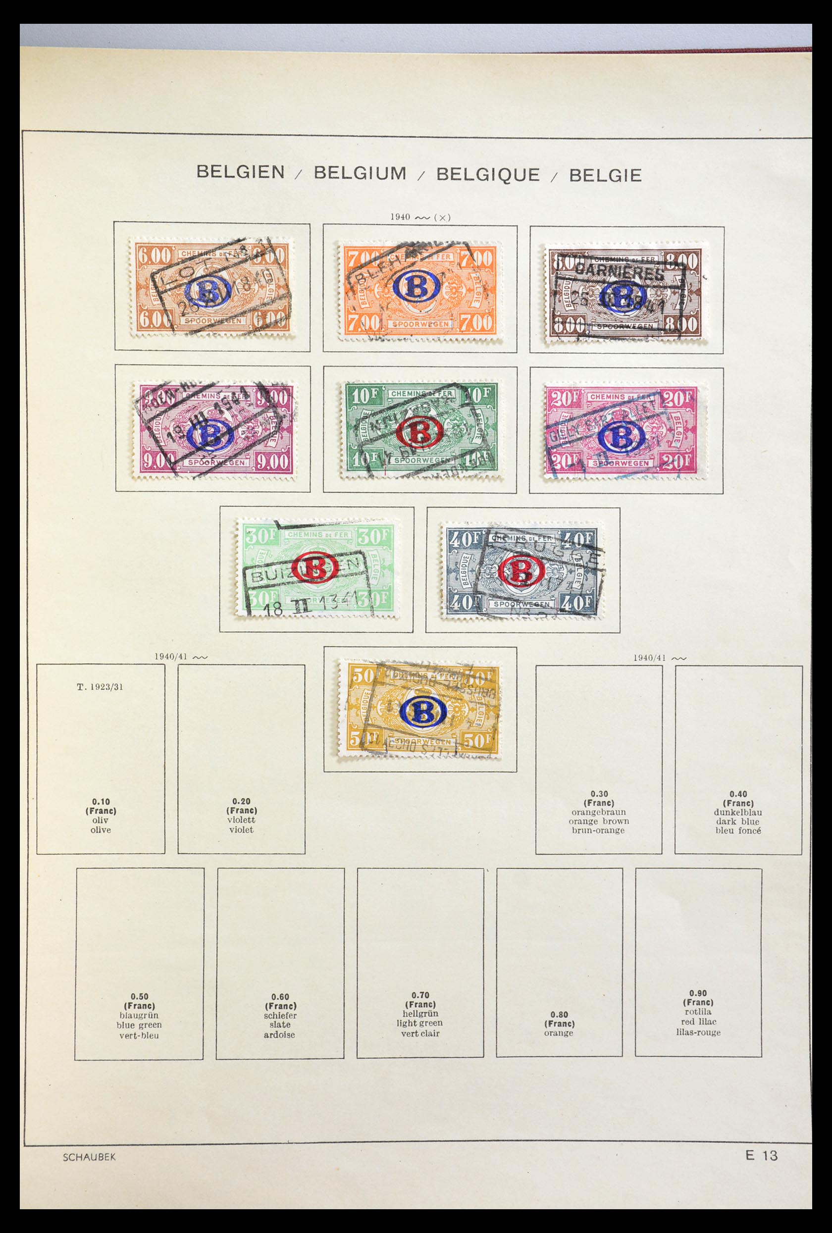 29076 049 - 29076 België 1849-1939.