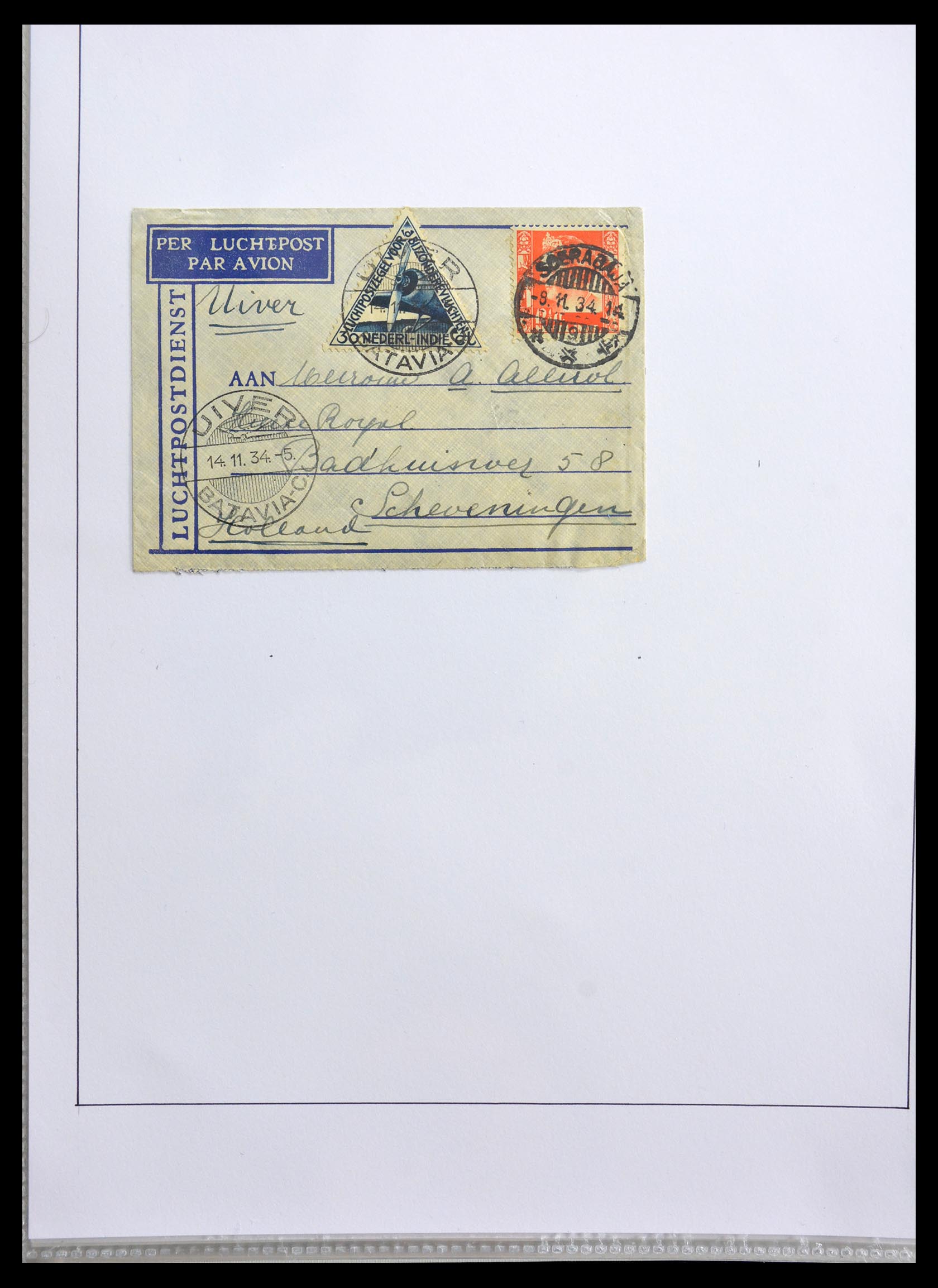 29087 005 - 29087 Netherlands airmail covers 1933-1953.