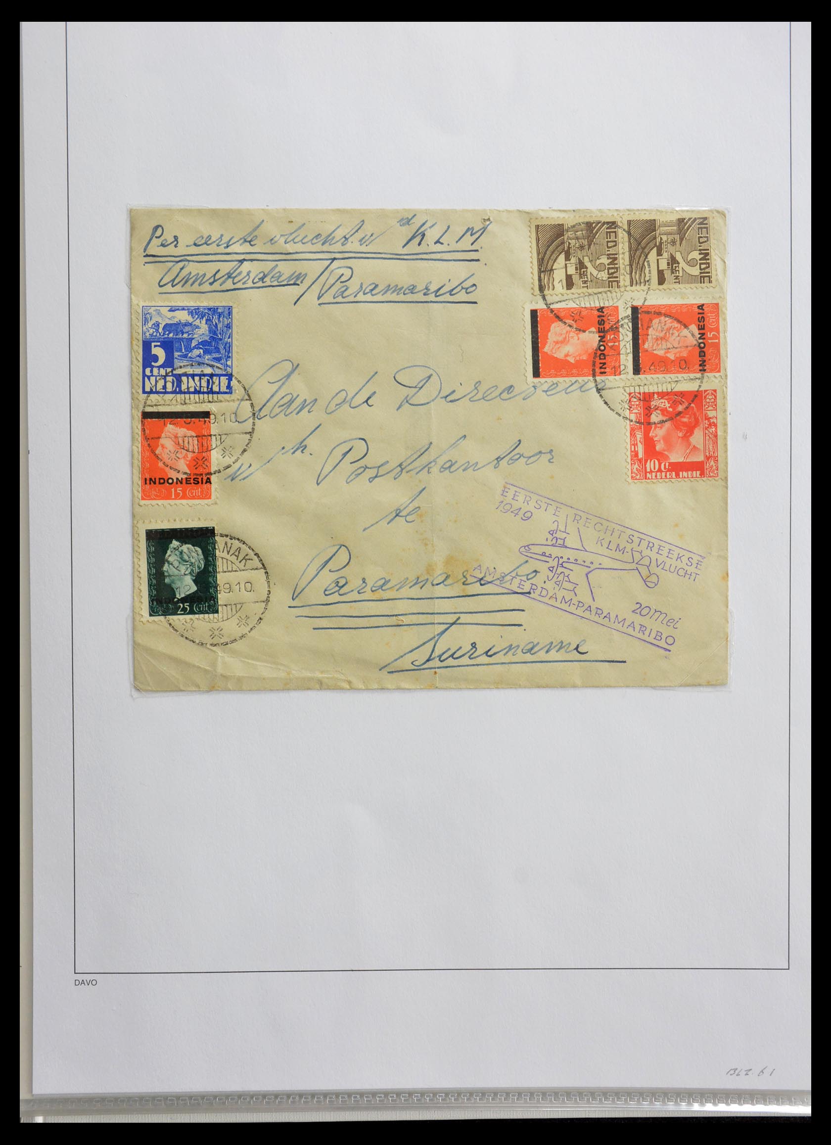 29087 018 - 29087 Netherlands airmail covers 1933-1953.