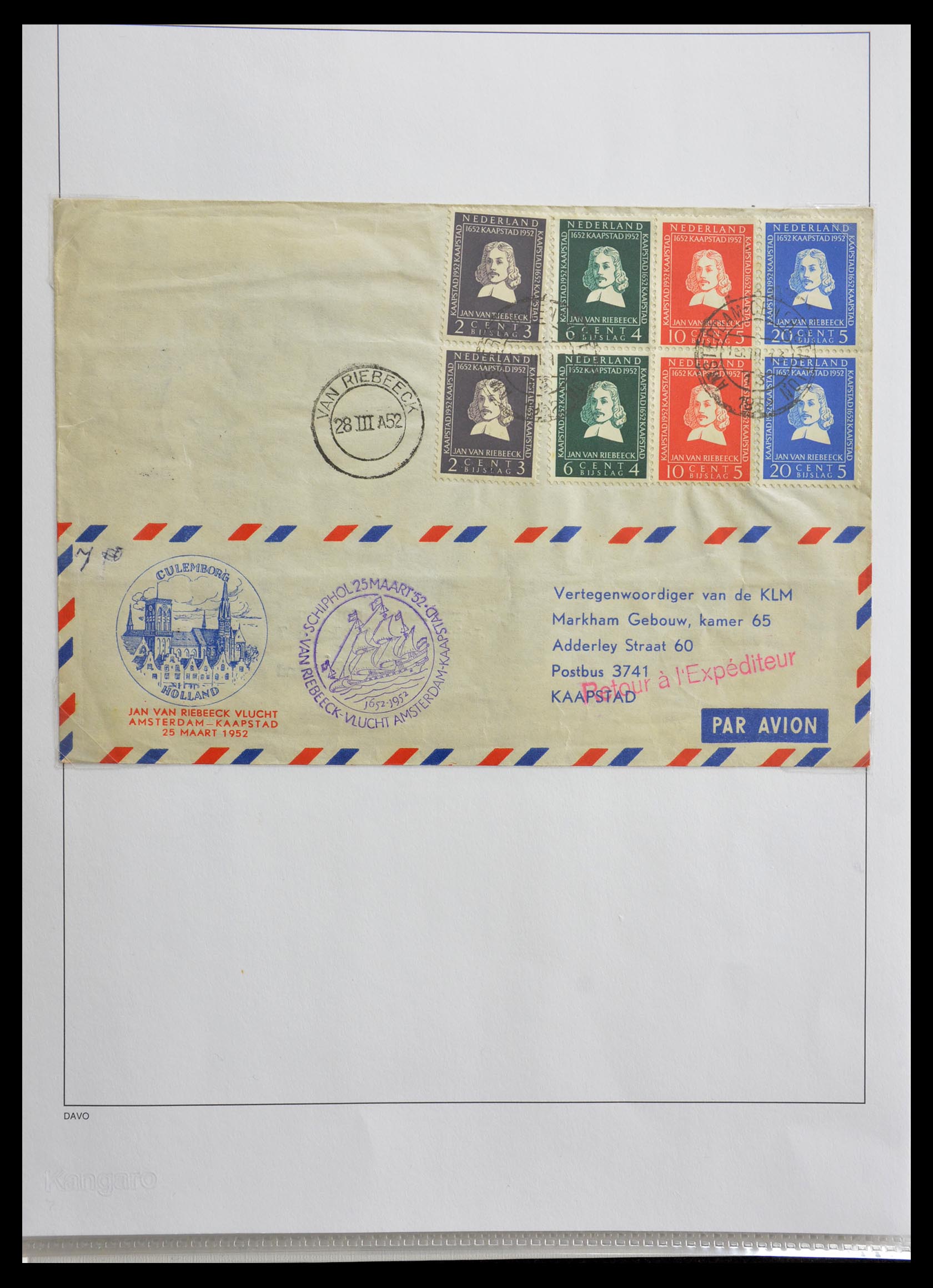 29087 019 - 29087 Netherlands airmail covers 1933-1953.