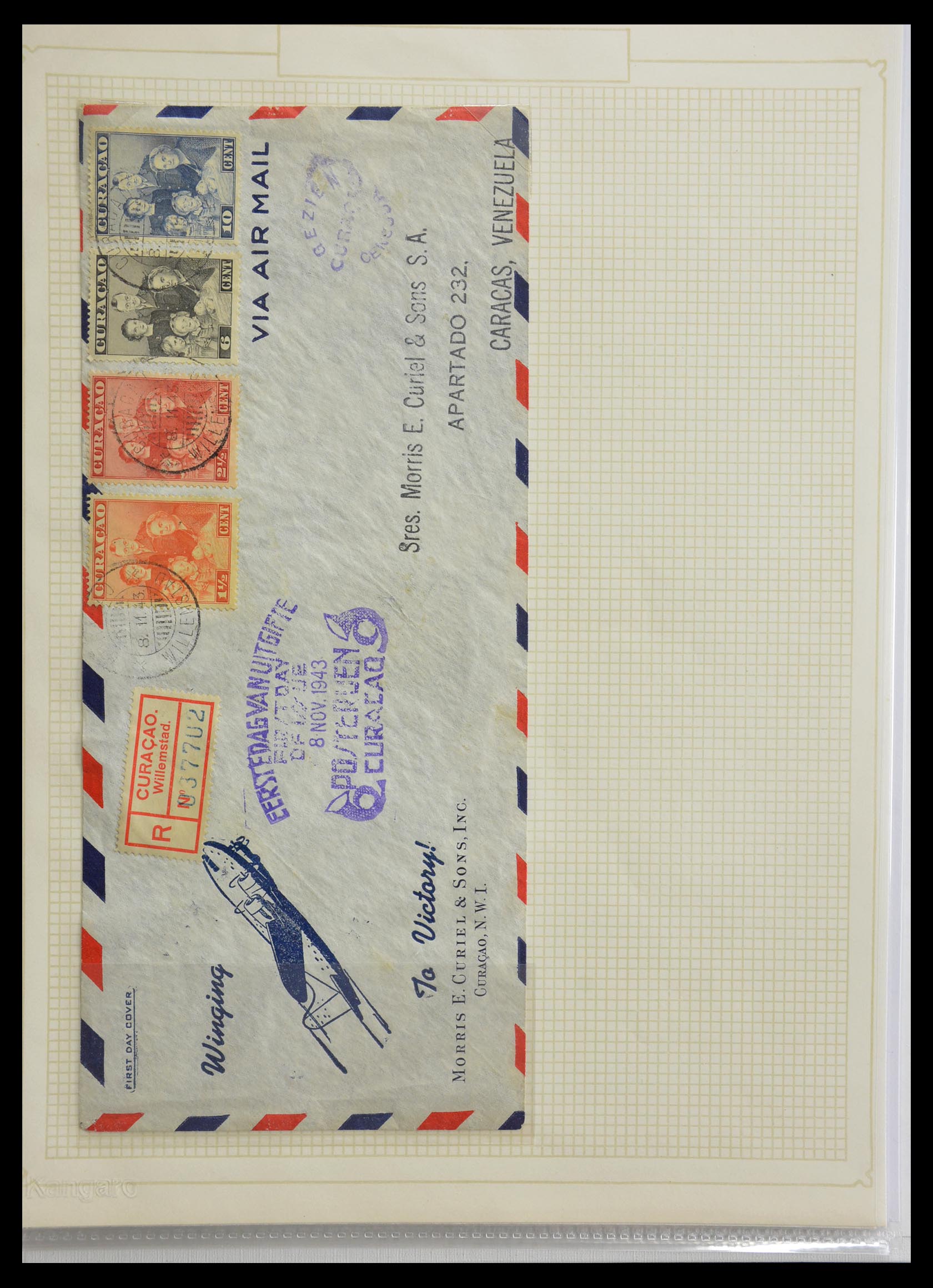29087 028 - 29087 Nederland luchtpostbrieven 1933-1953.