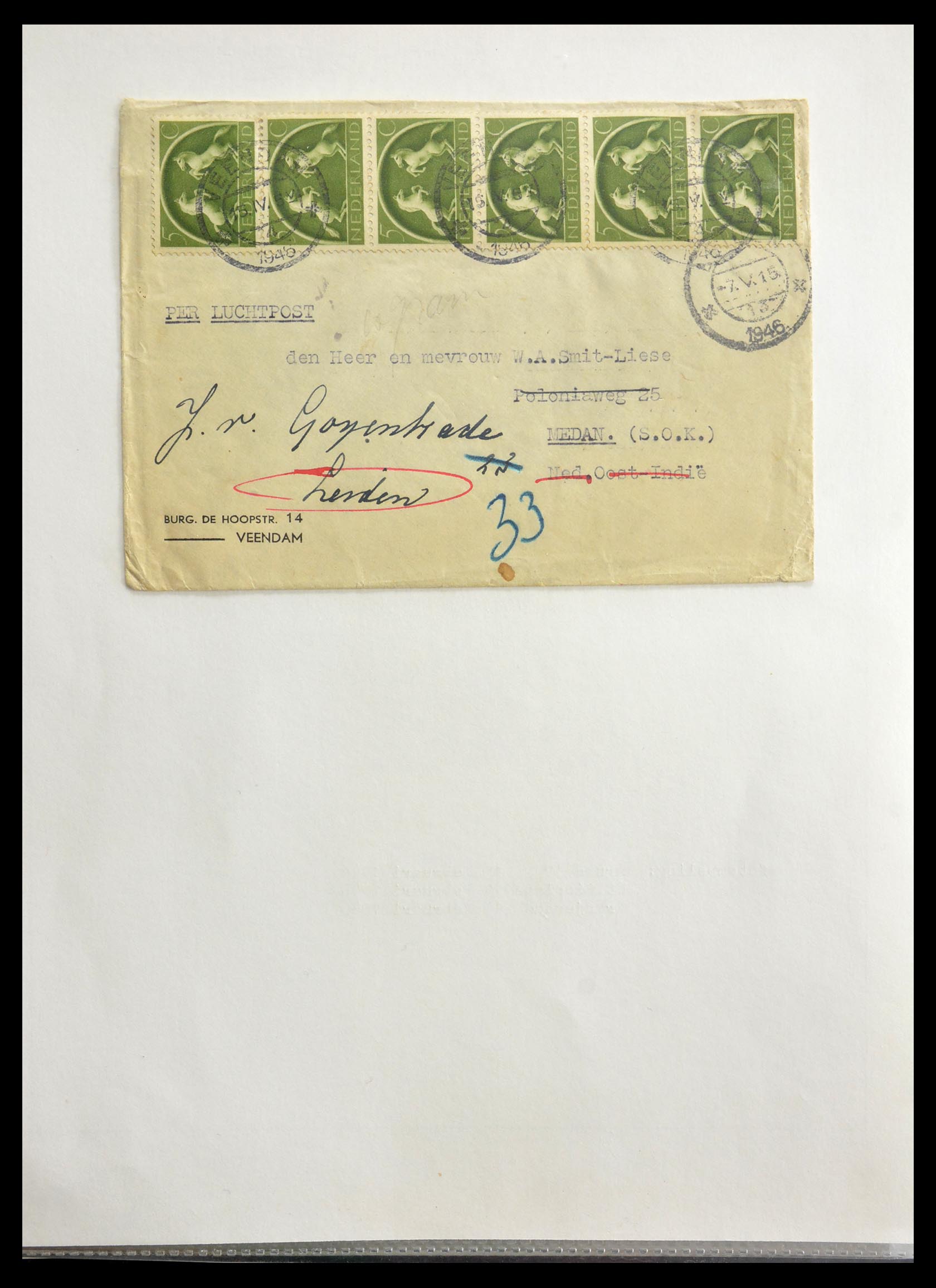 29087 031 - 29087 Nederland luchtpostbrieven 1933-1953.