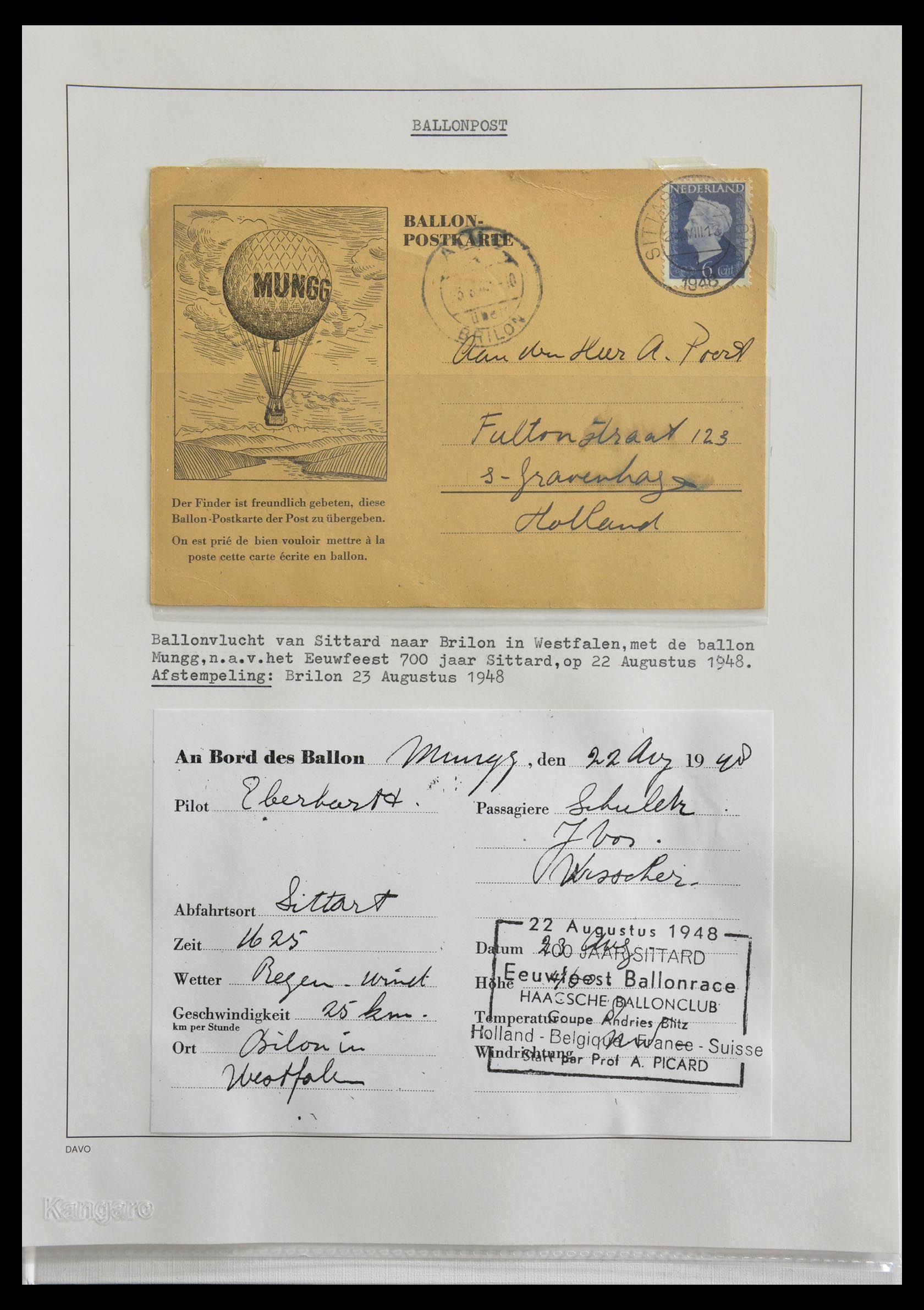 29087 034 - 29087 Nederland luchtpostbrieven 1933-1953.