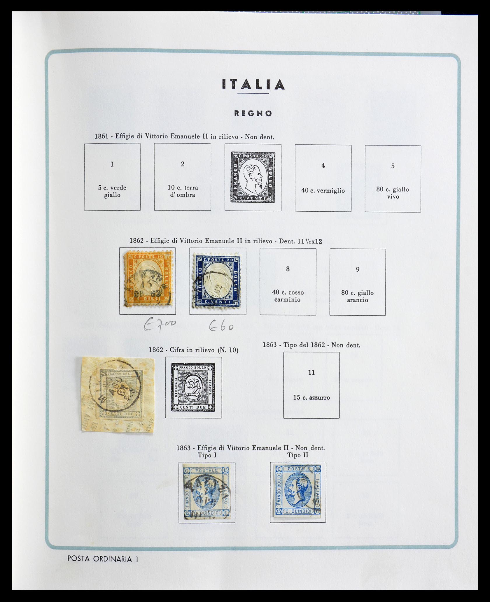 29130 001 - 29130 Italië 1862-1944.