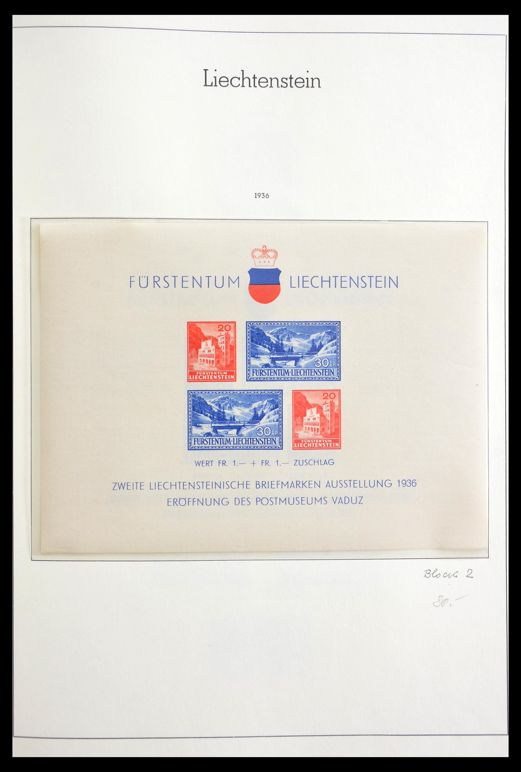 29159 016 - 29159 Liechtenstein 1917-2009.