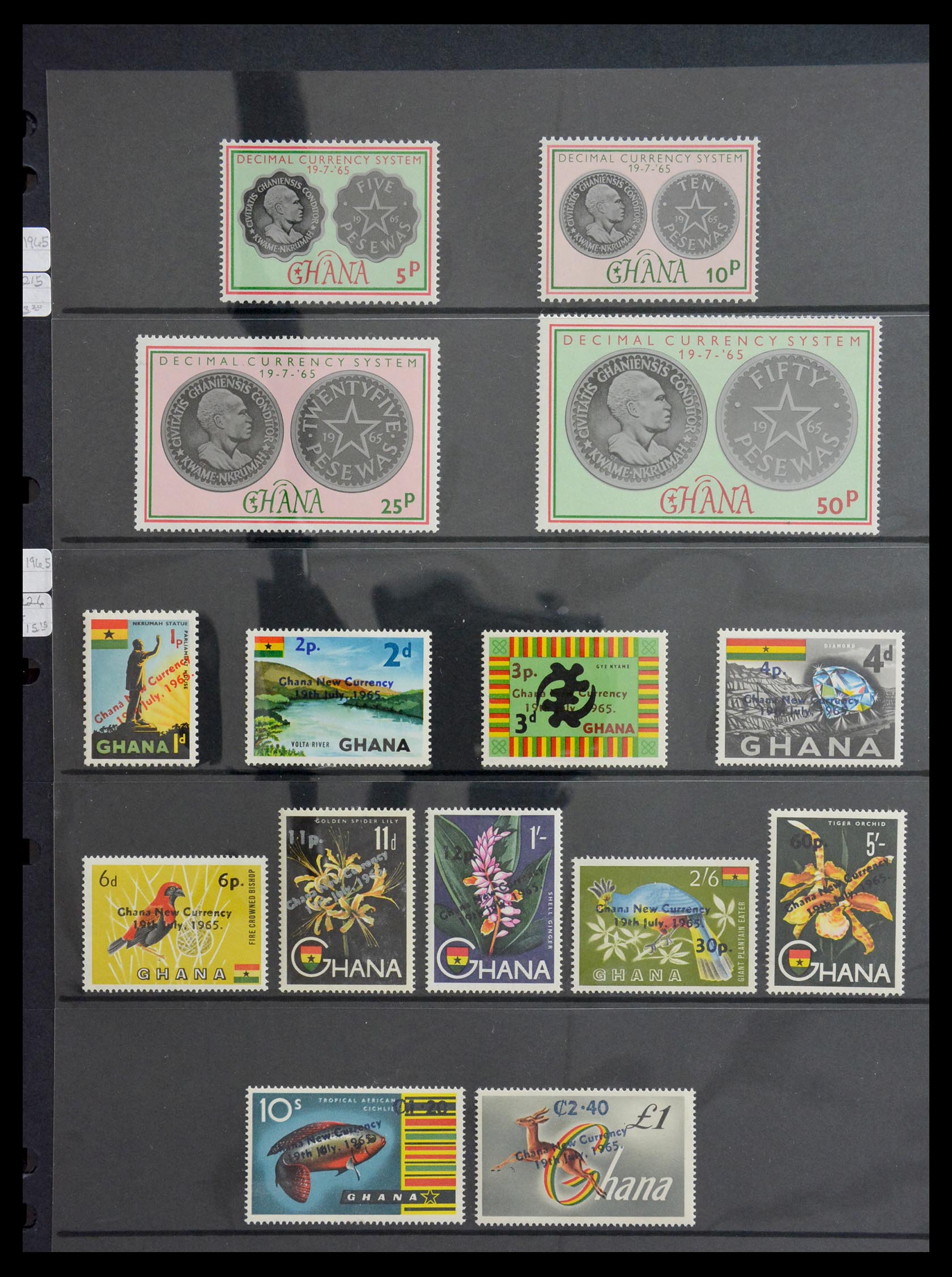 29166 035 - 29166 Gold Coast/Ghana 1876-1984.
