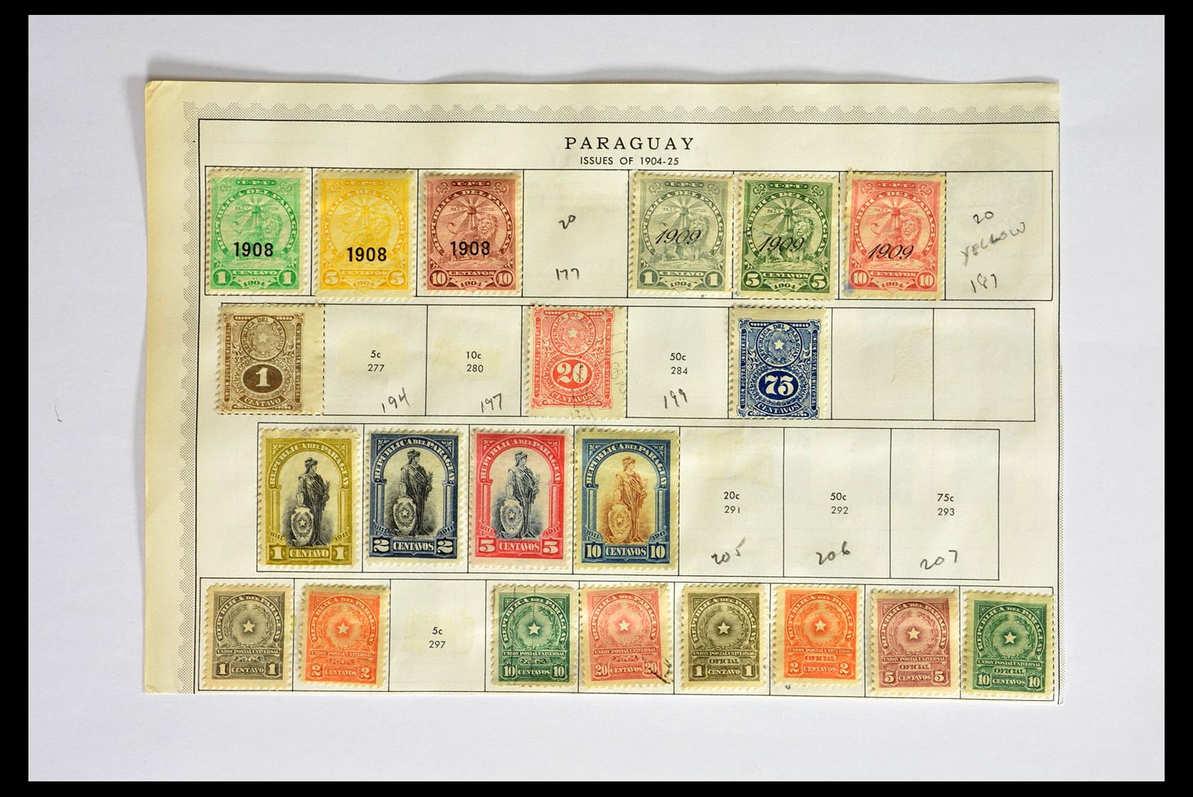 29173 001 - 29173 Paraguay 1870-1968.