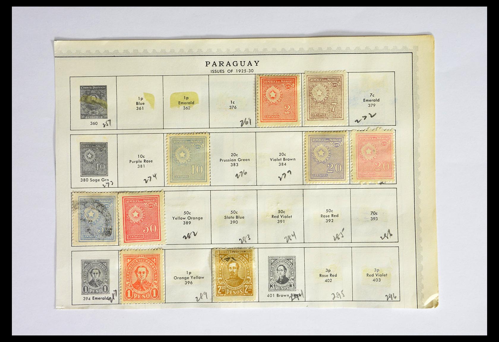 29173 006 - 29173 Paraguay 1870-1968.