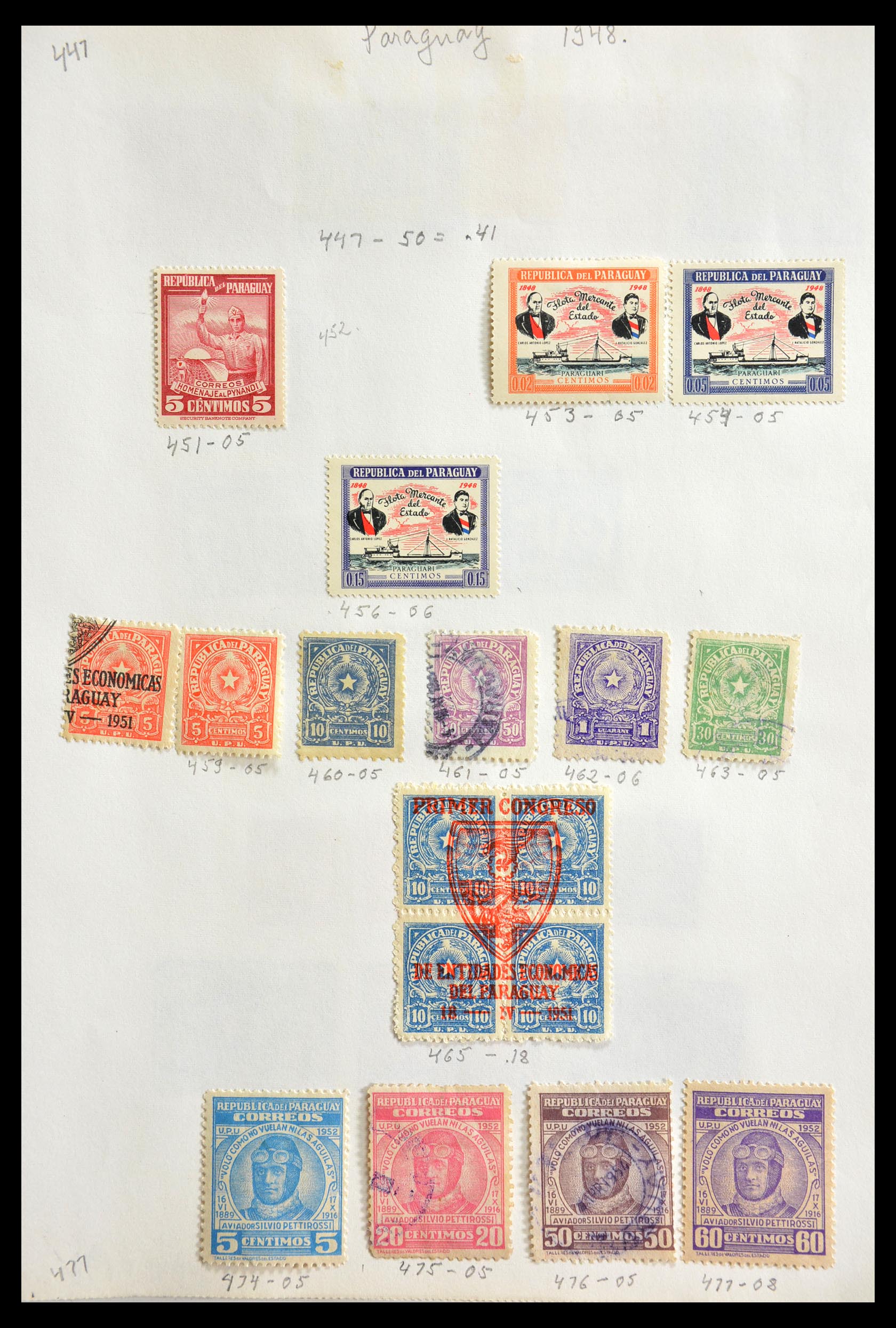 29173 075 - 29173 Paraguay 1870-1968.
