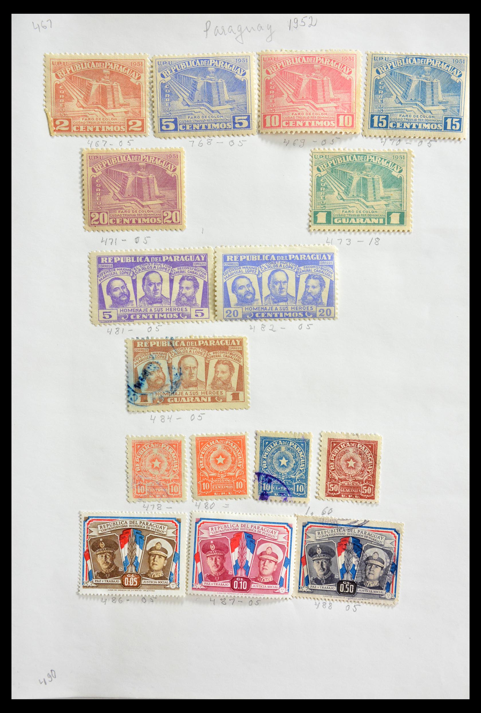 29173 076 - 29173 Paraguay 1870-1968.