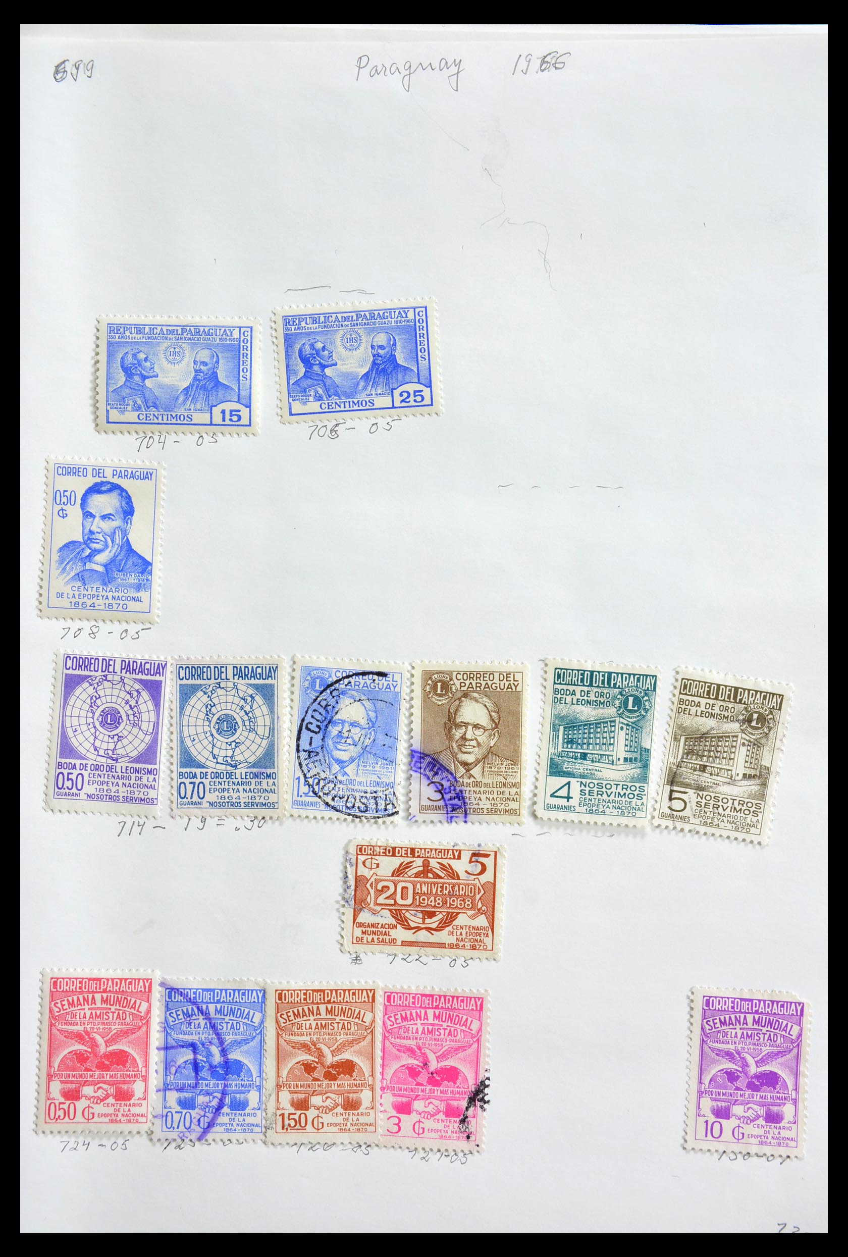 29173 083 - 29173 Paraguay 1870-1968.