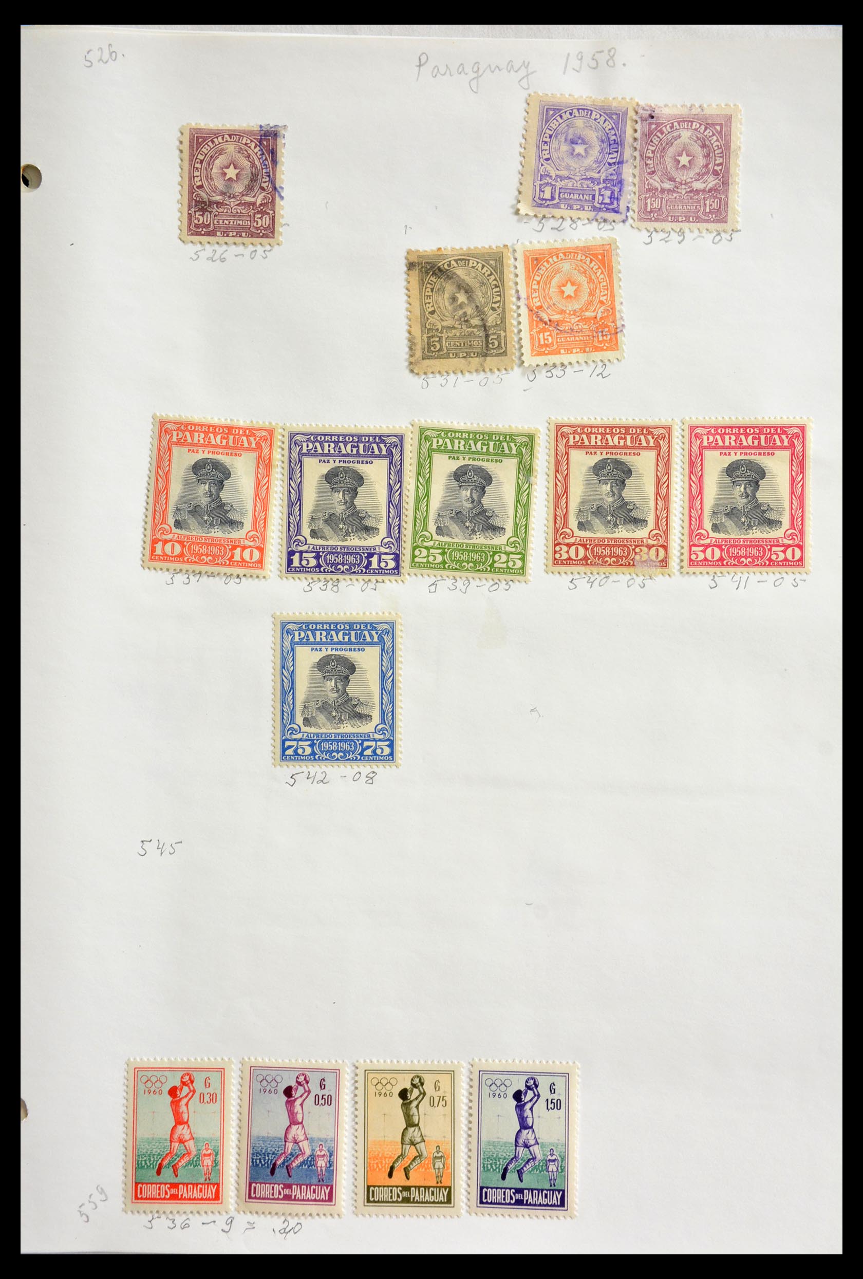 29173 109 - 29173 Paraguay 1870-1968.