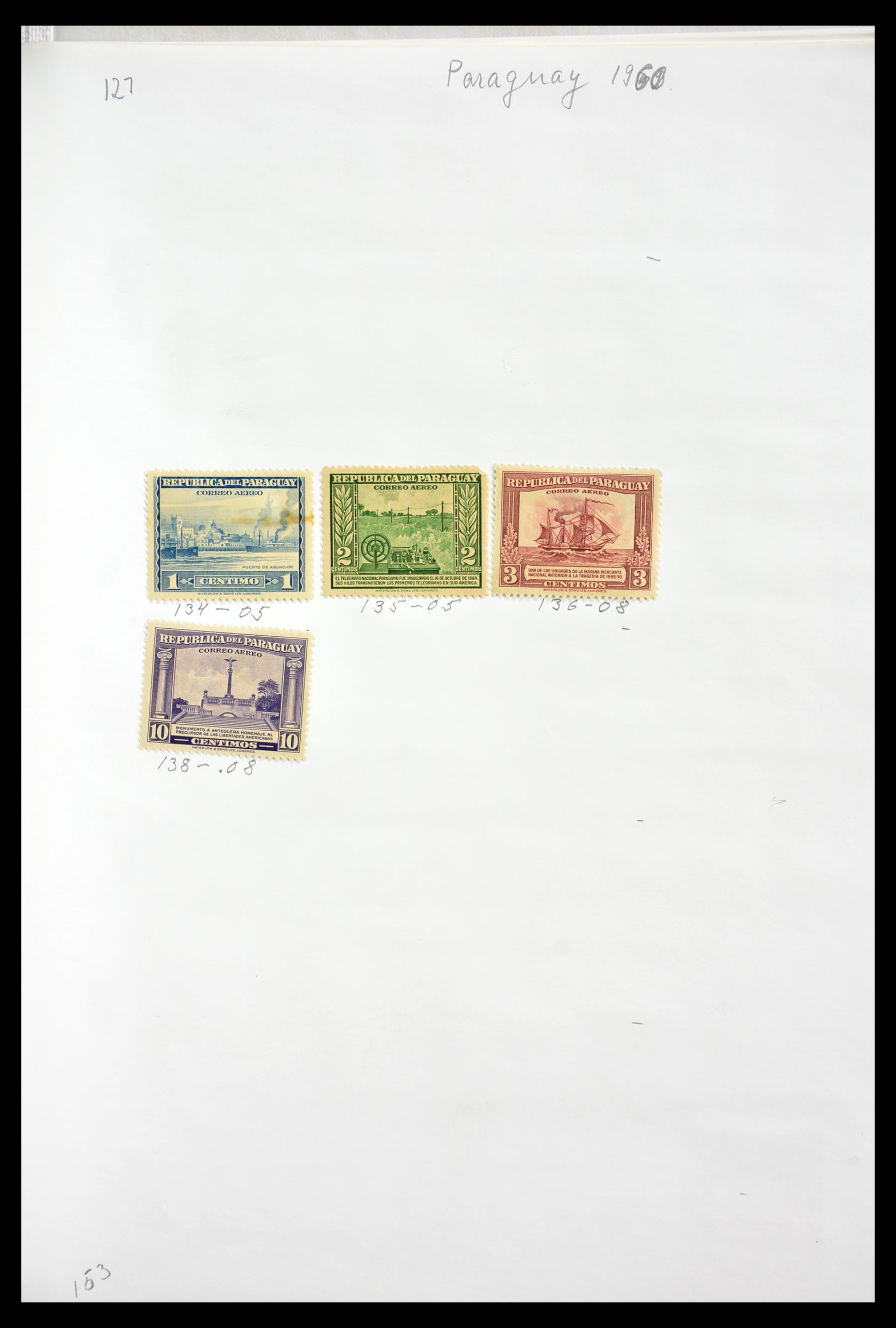 29173 117 - 29173 Paraguay 1870-1968.