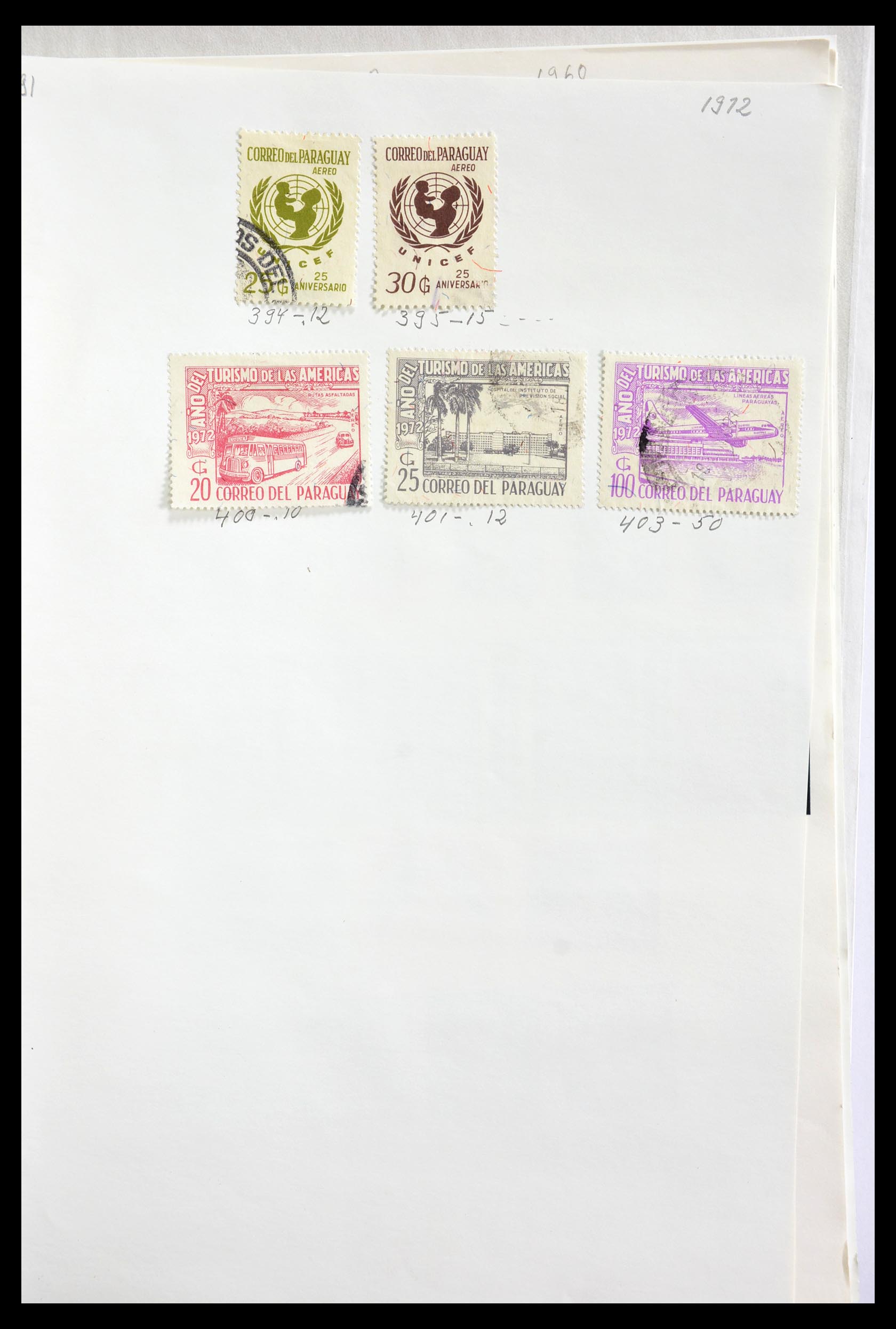 29173 124 - 29173 Paraguay 1870-1968.
