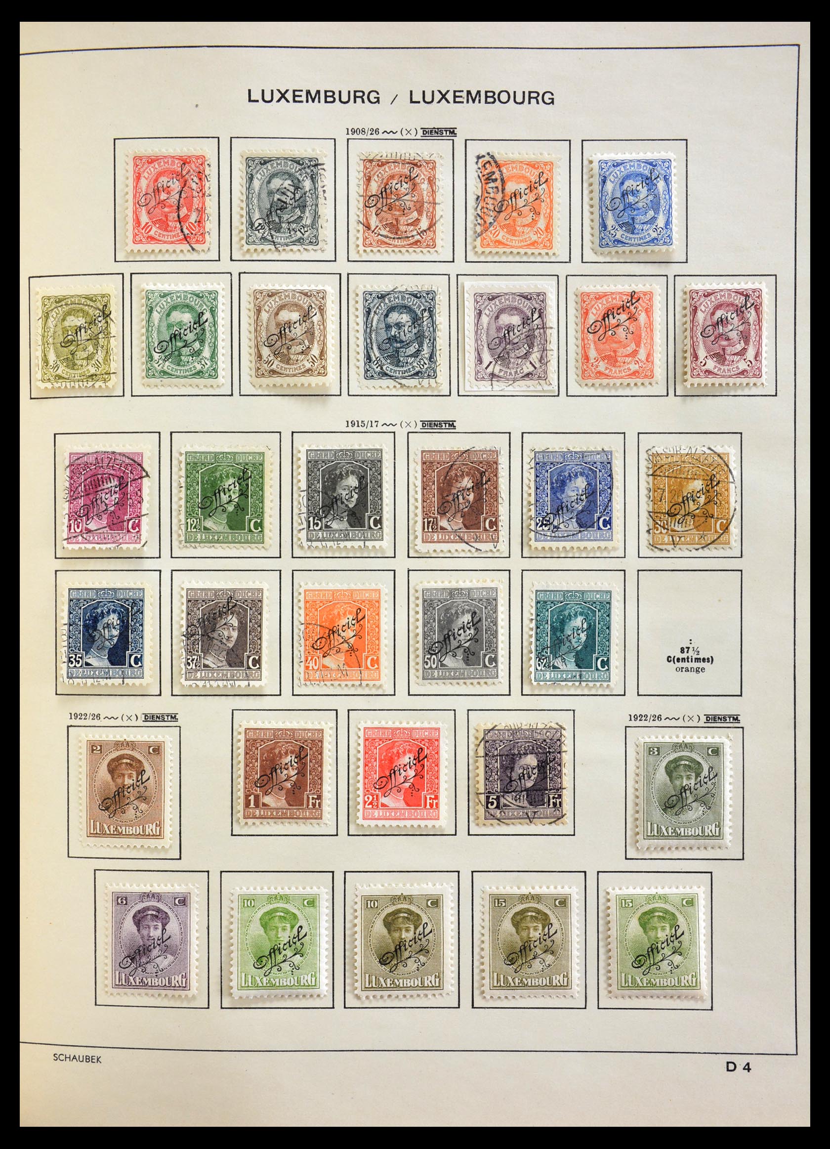29204 095 - 29204 Luxembourg 1852-1984.