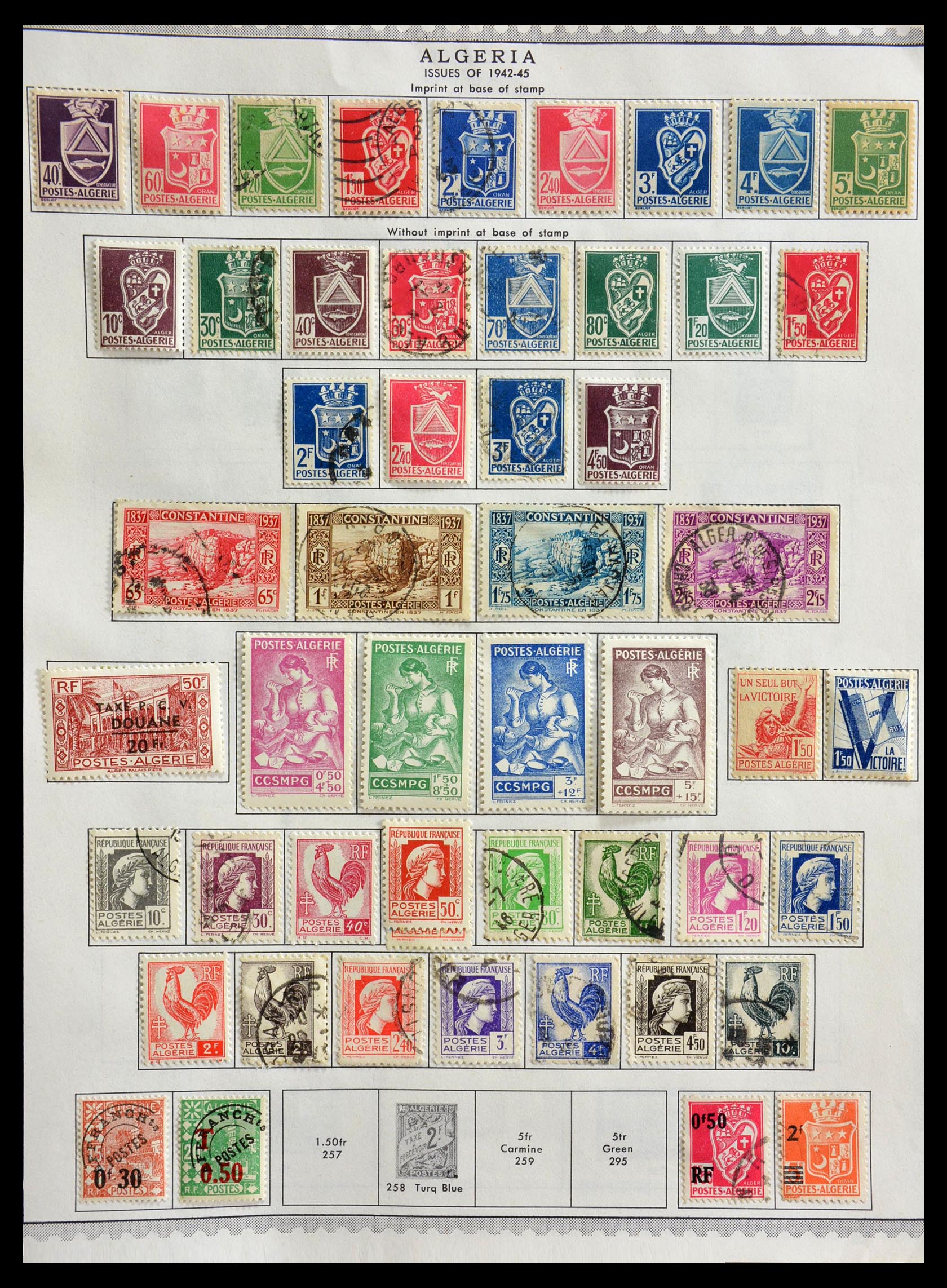 29212 005 - 29212 Algeria 1924-1970.