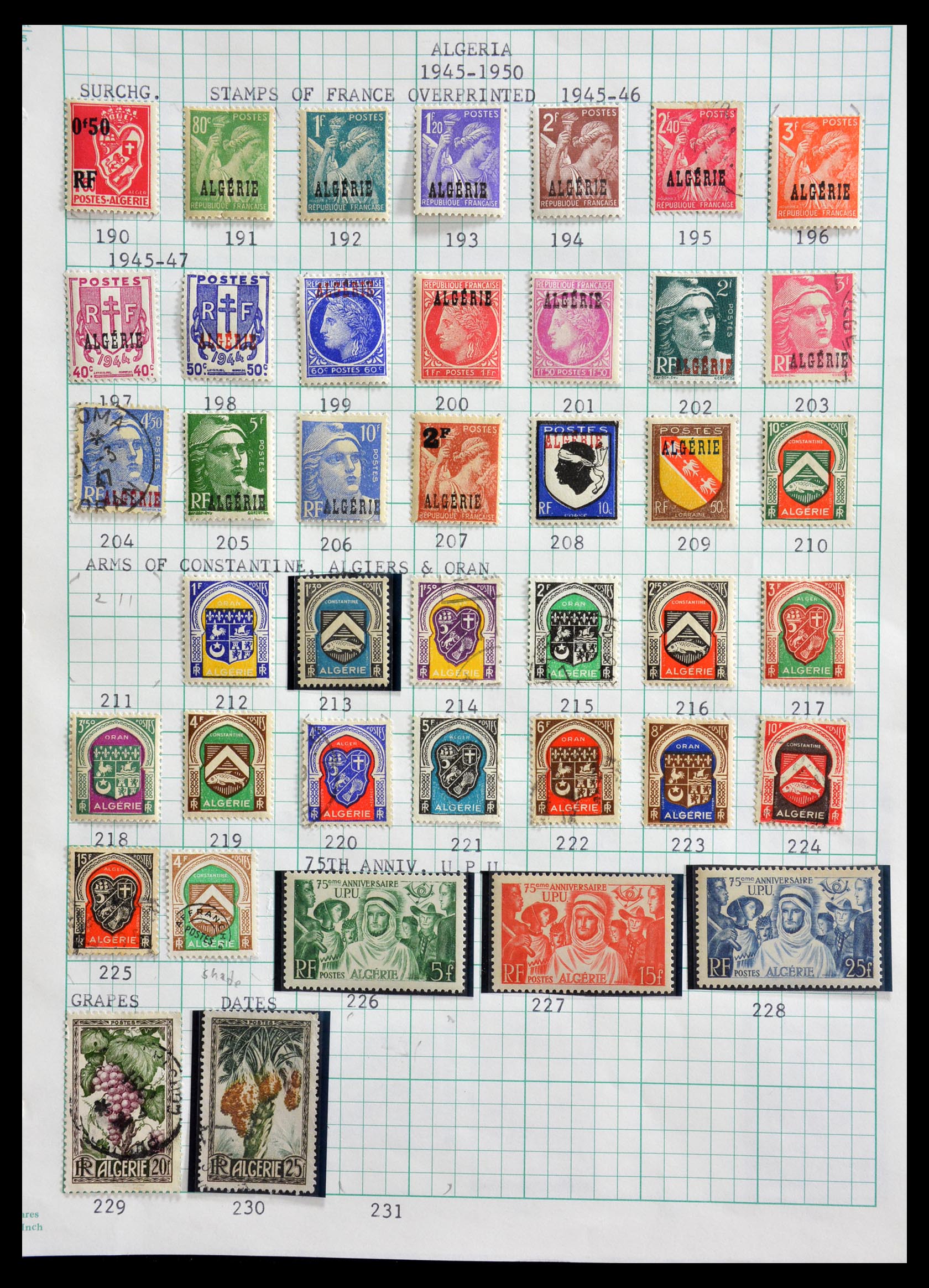 29212 049 - 29212 Algeria 1924-1970.