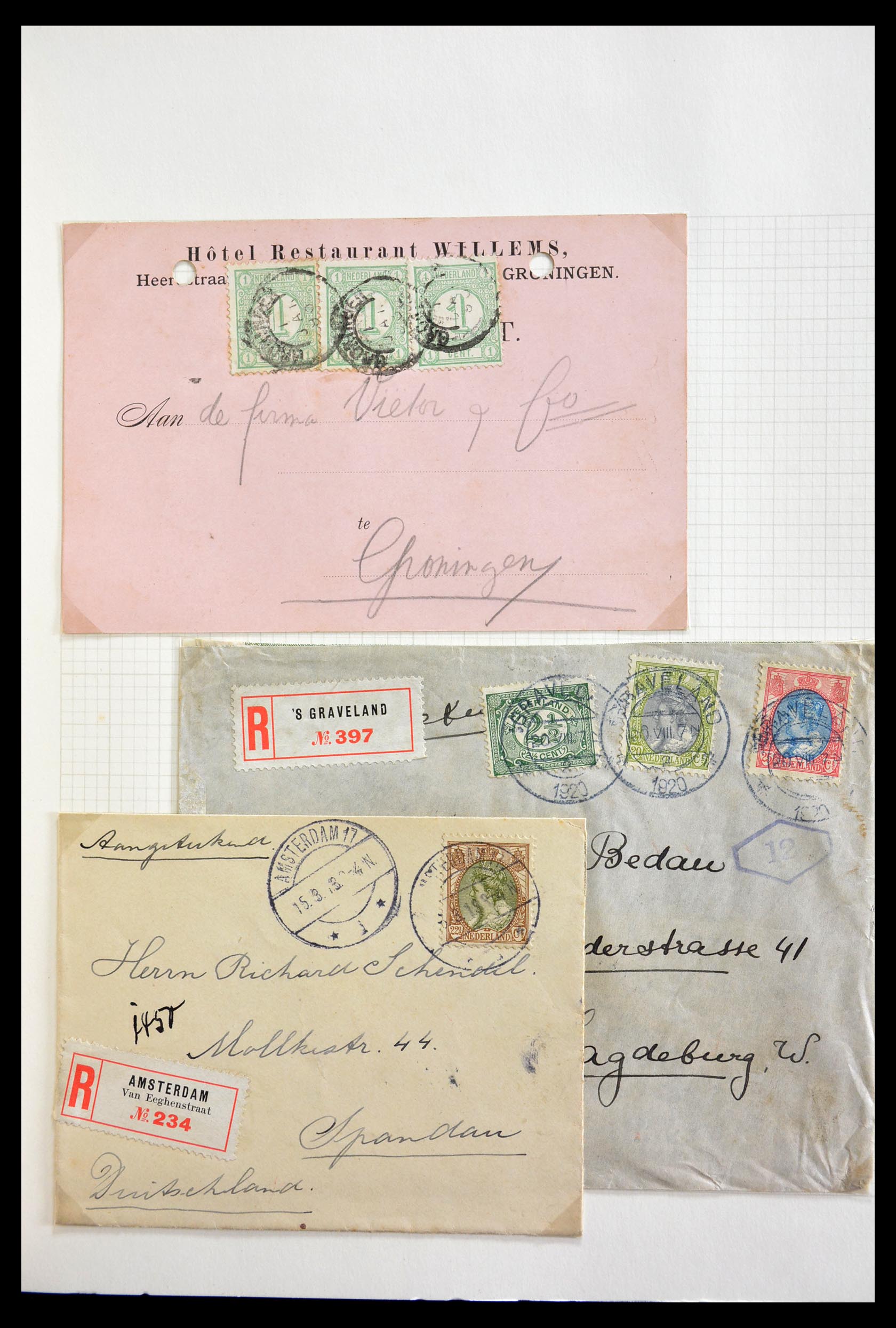 29216 004 - 29216 Nederland poststukken 1800-1982.