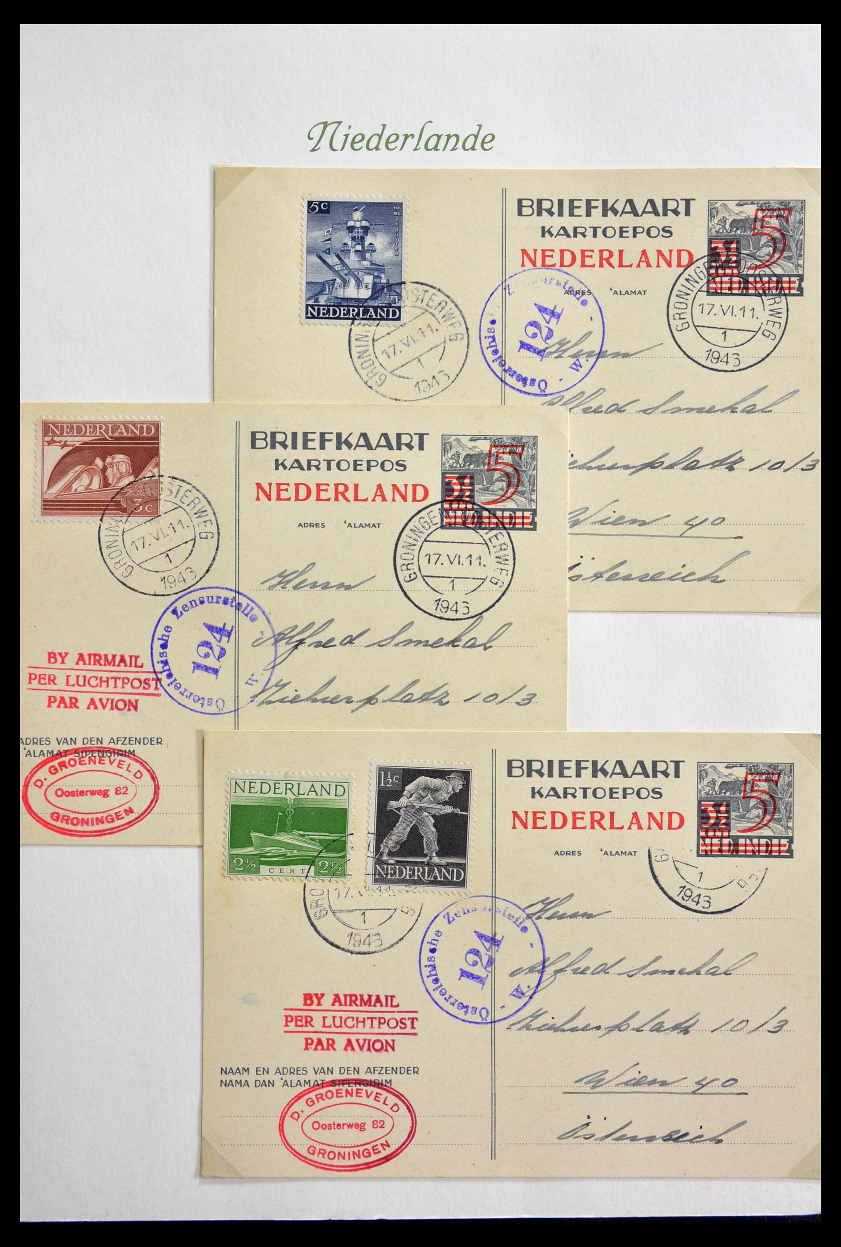 29216 008 - 29216 Nederland poststukken 1800-1982.