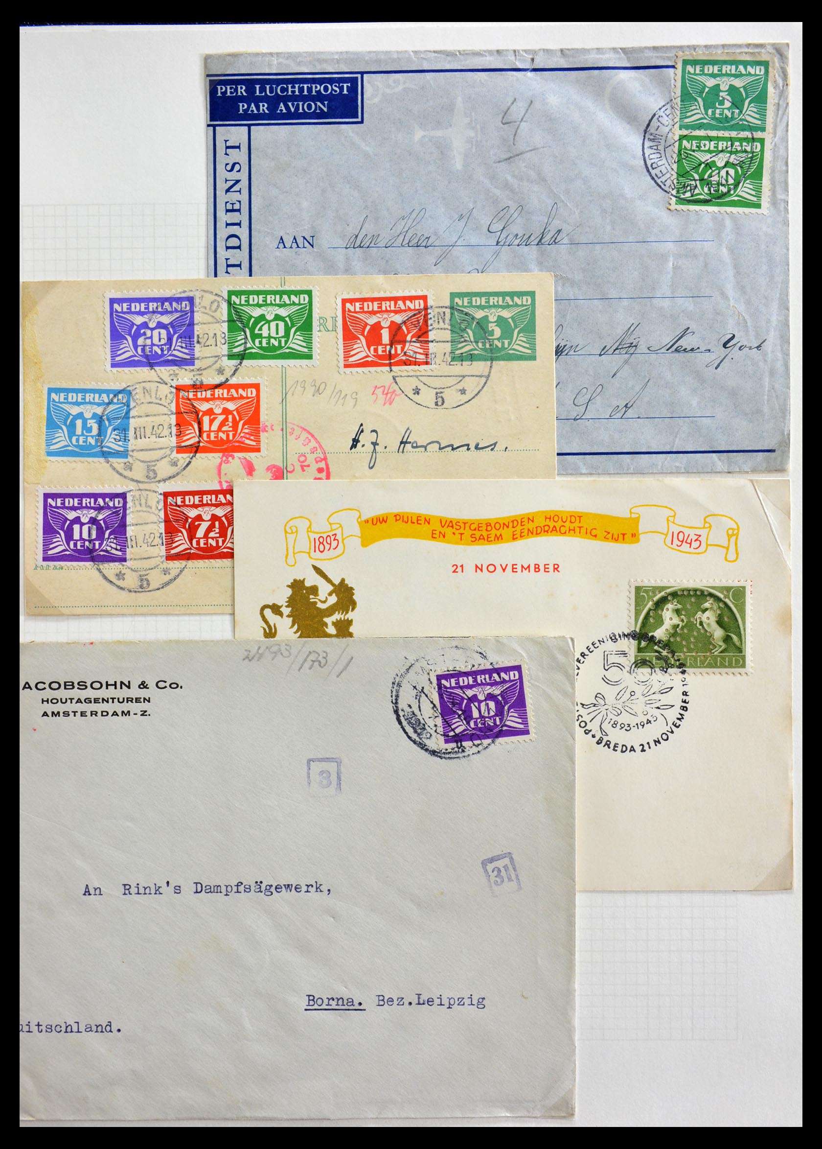 29216 009 - 29216 Nederland poststukken 1800-1982.
