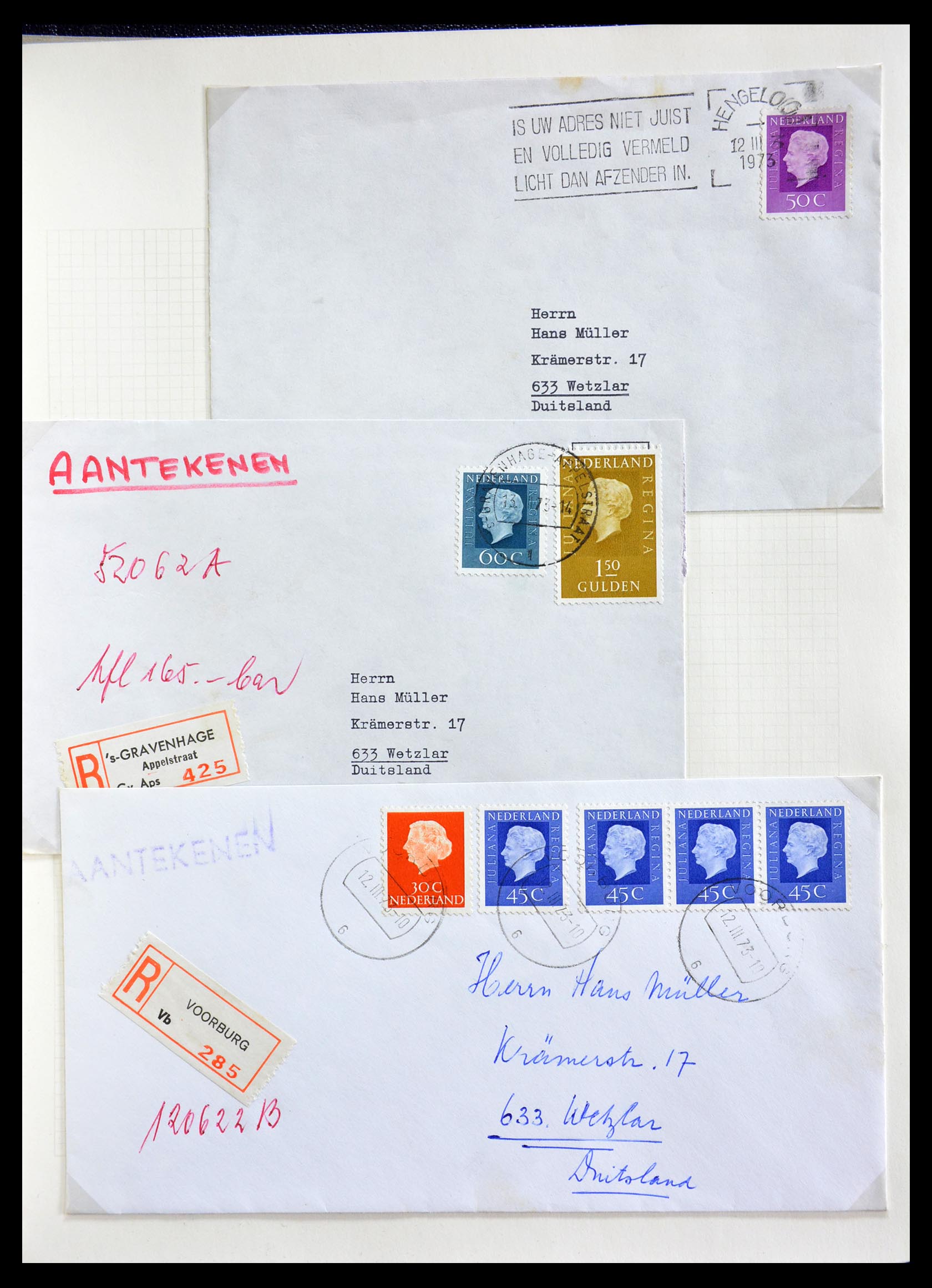 29216 019 - 29216 Netherlands covers 1800-1982.